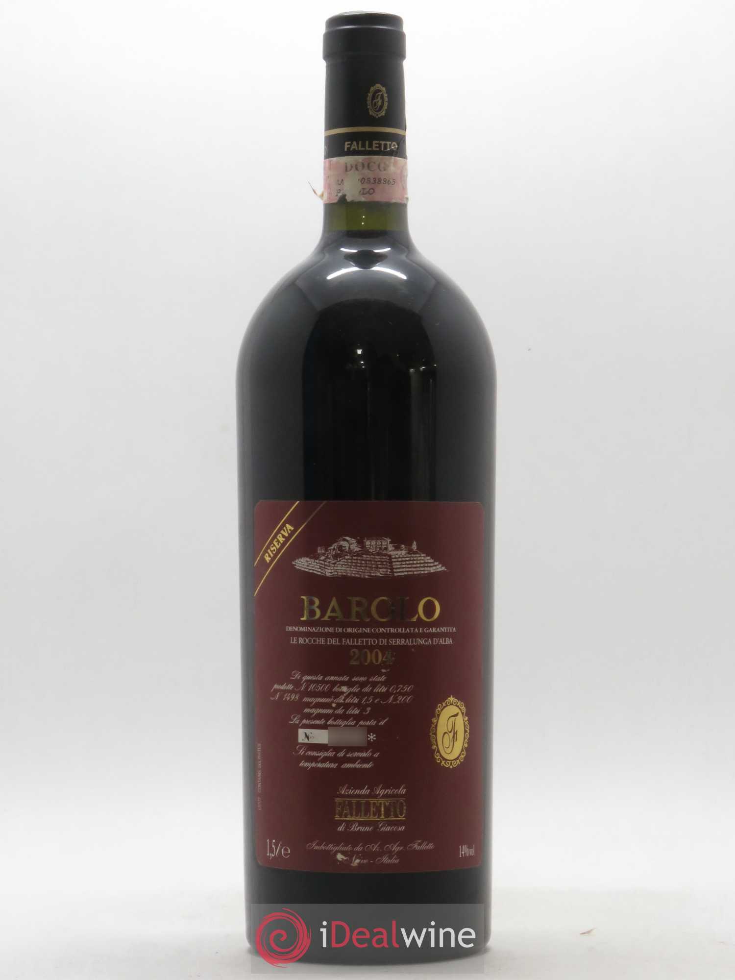 Barolo DOCG Riserva Le Rocche del Falletto Falletto - Bruno Giacosa 2004 - Lot de 1 magnum - 0