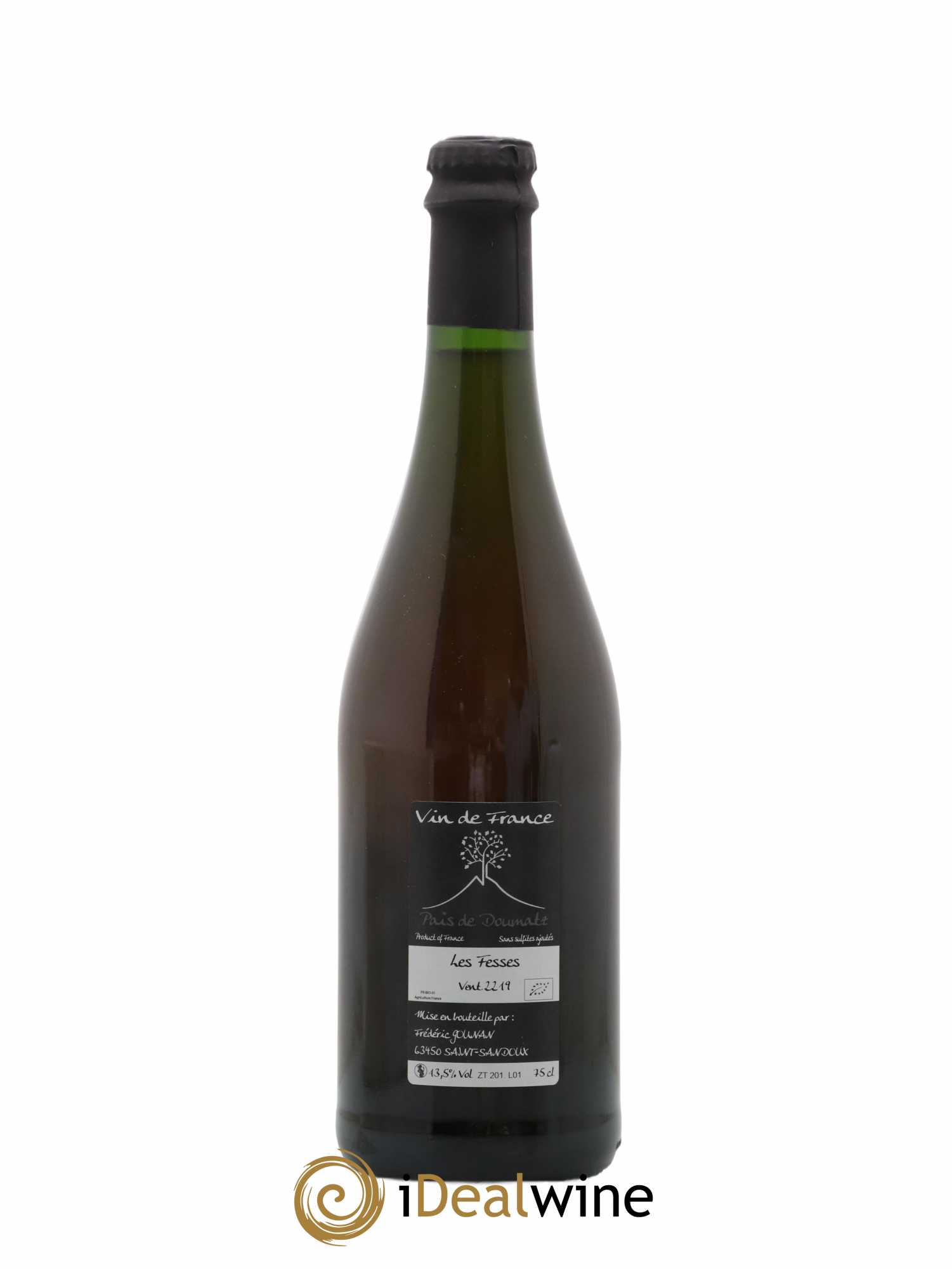 Vin de France Les Fesses Vignoble de l'Arbre Blanc 2019 - Lot de 1 bouteille - 1