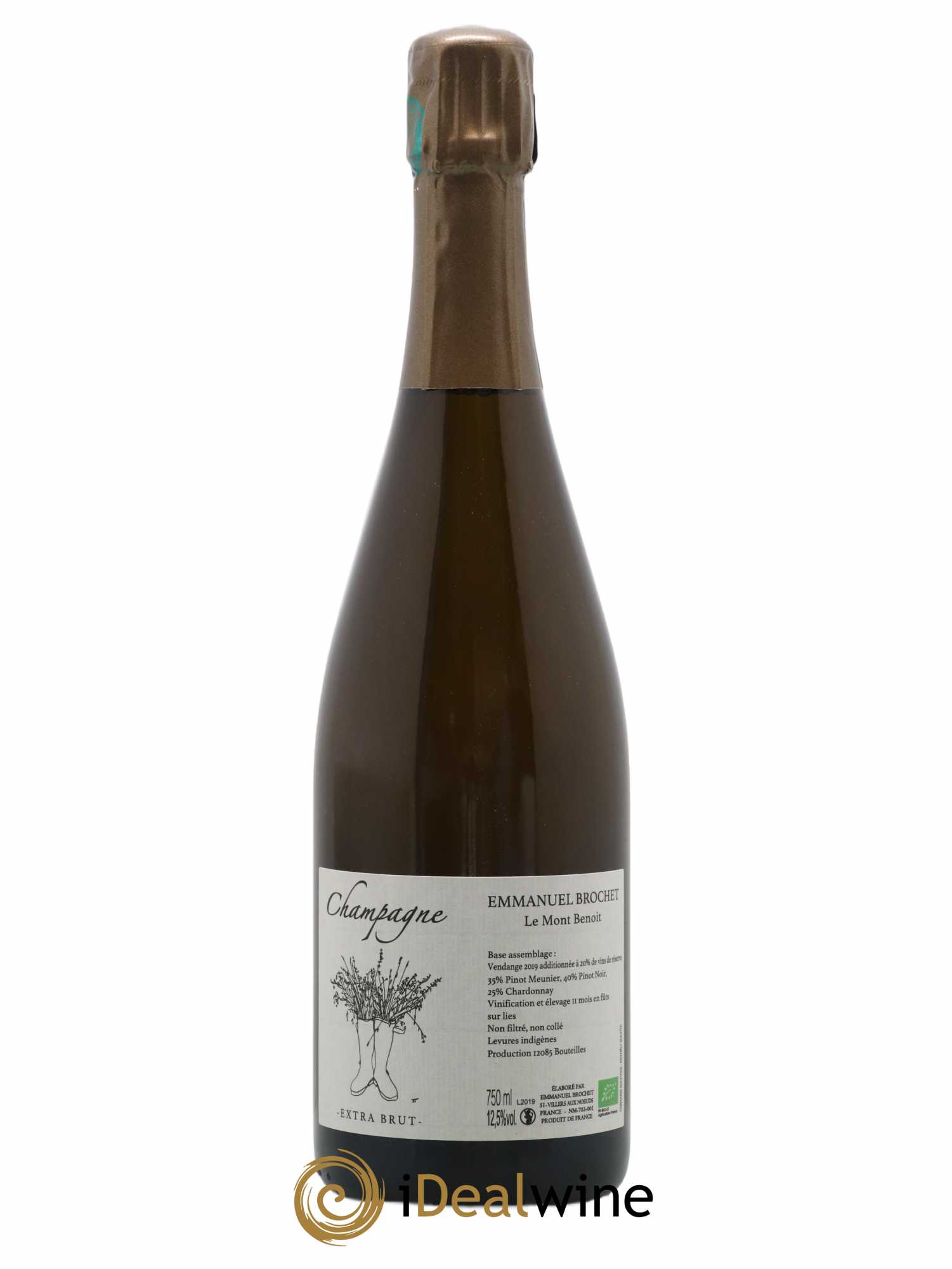 Le Mont Benoit Extra-Brut Emmanuel Brochet - Lot de 1 bouteille - 0