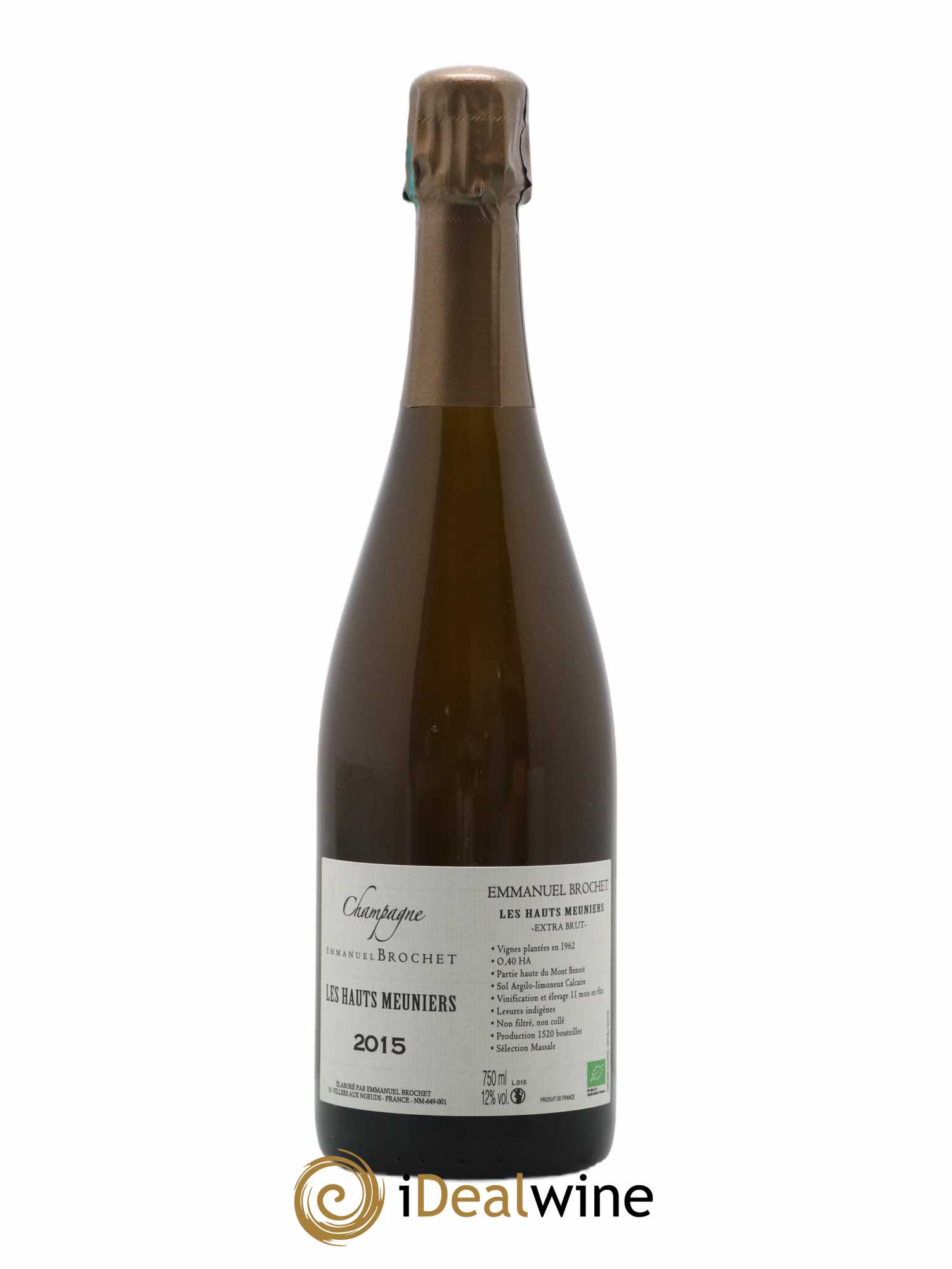 Les Hauts Meuniers Extra-Brut Emmanuel Brochet 2015 - Lot de 1 bouteille - 0
