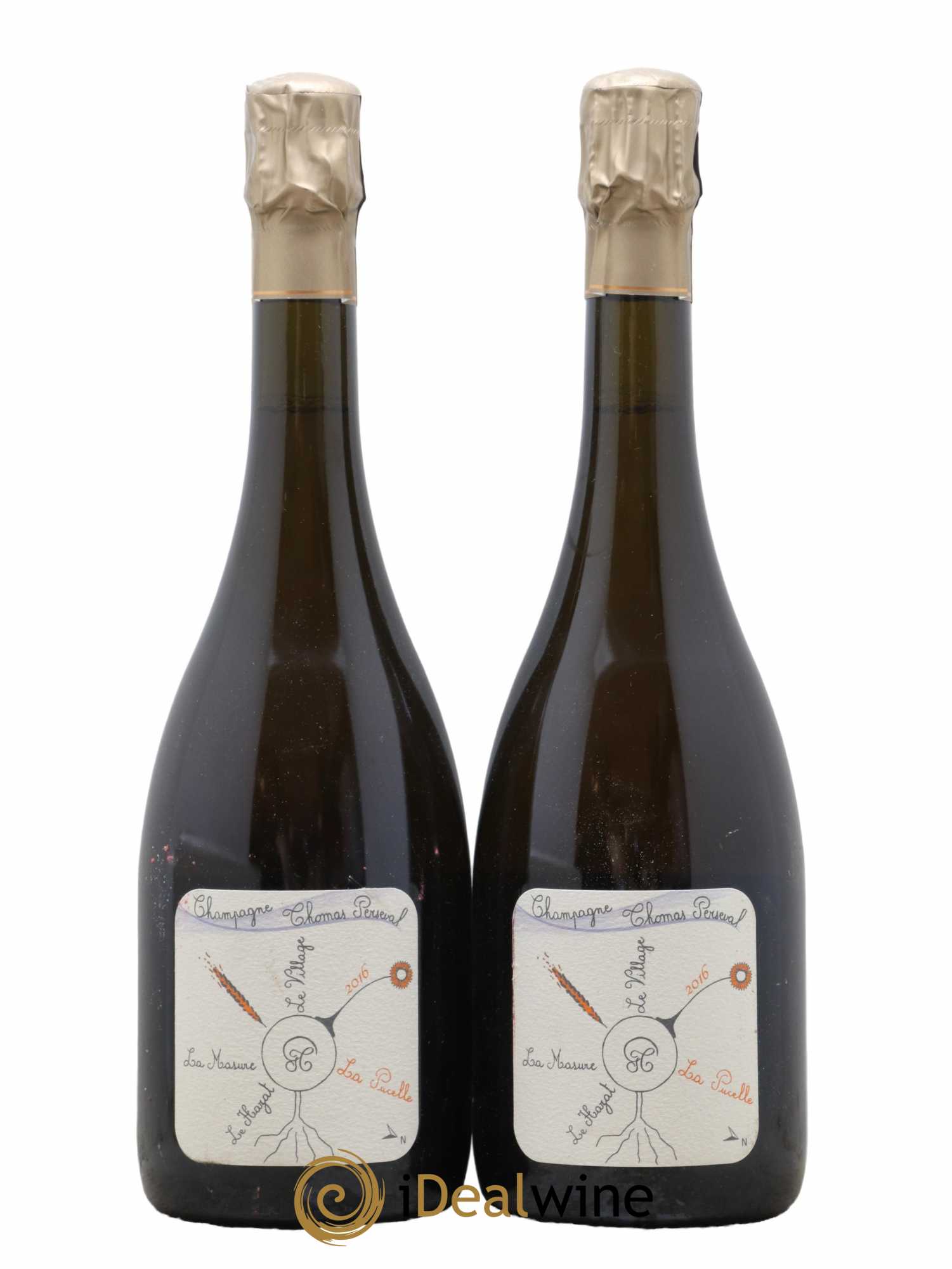 La Pucelle Brut Nature Thomas Perseval 2016 - Lot de 2 bouteilles - 0