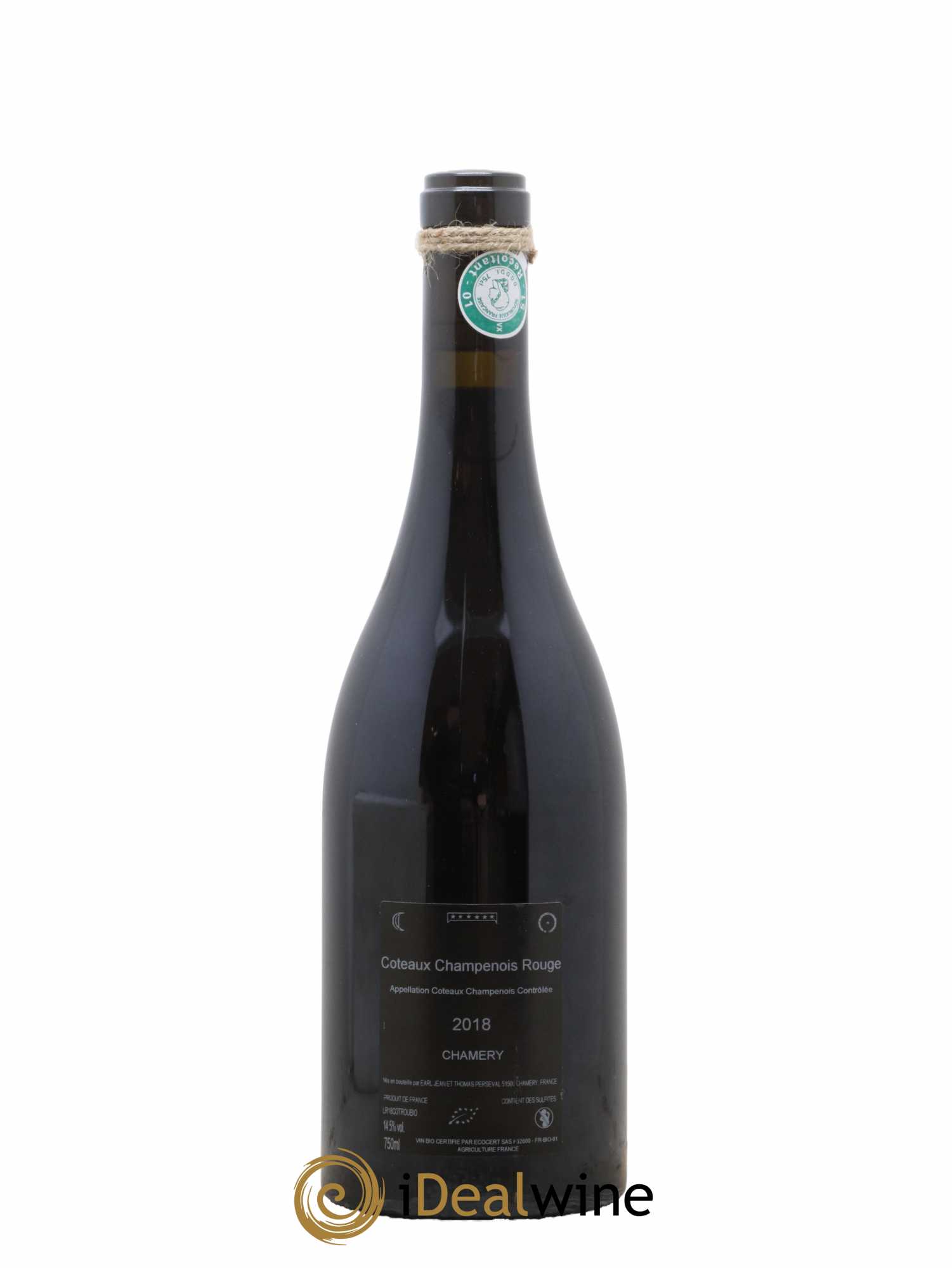 Coteaux Champenois Thomas Perseval 2018 - Lot de 1 bouteille - 1
