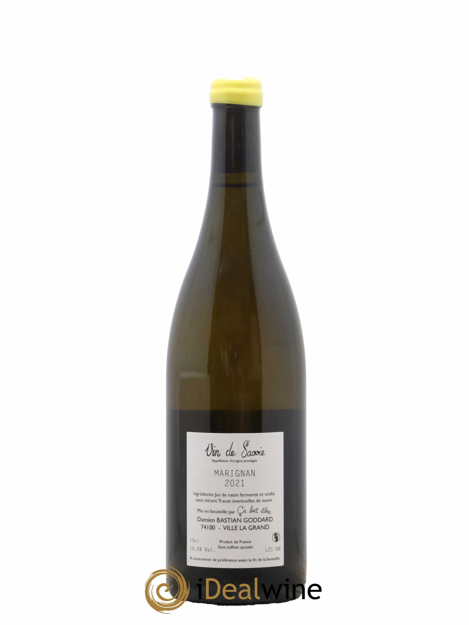 Vin de Savoie Mon Blanc ça Boit Libre Bastian Goddard 2021 - Lot de 1 bouteille - 1