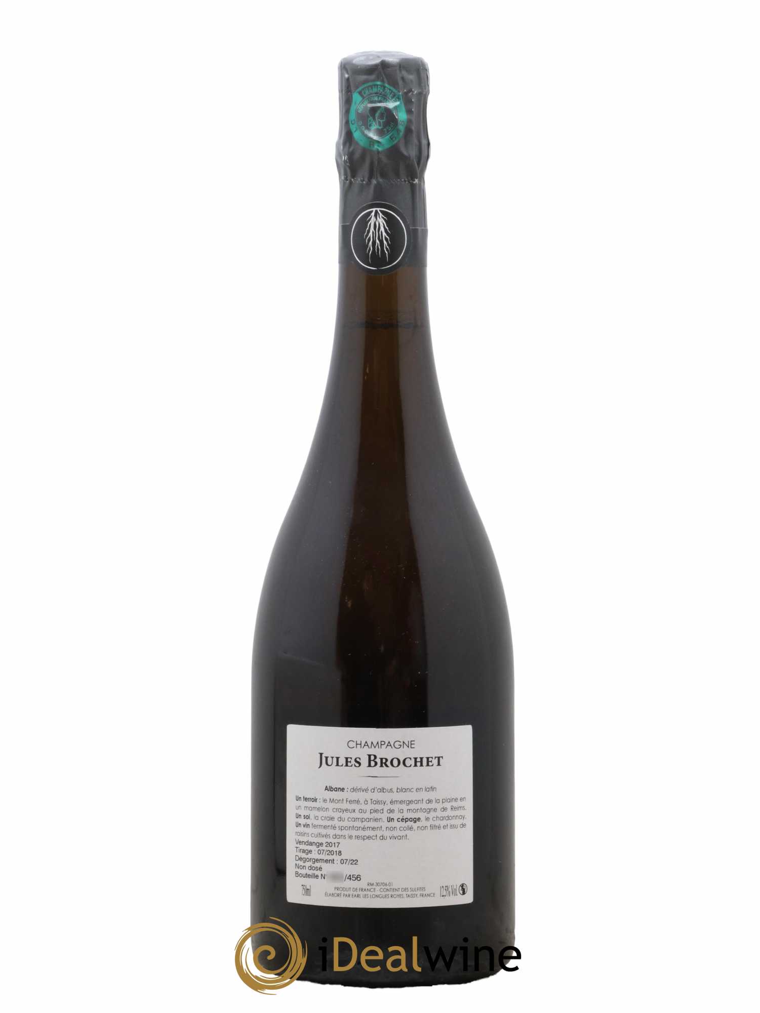 Champagne Albane Jules Brochet 2017 - Lot de 1 bouteille - 1