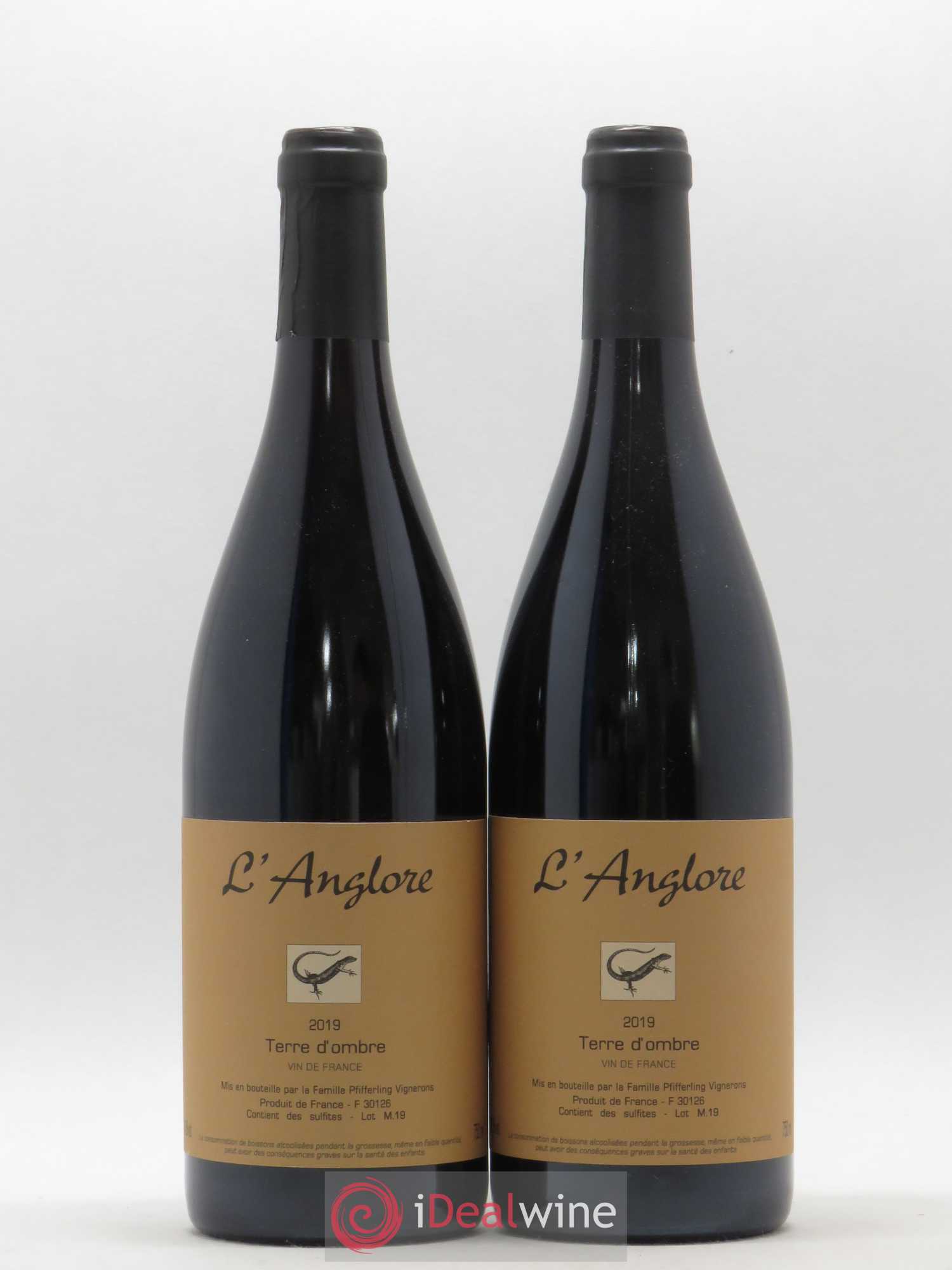 Vin de France Terre d'Ombre L'Anglore 2019 - Lot de 2 bouteilles - 0