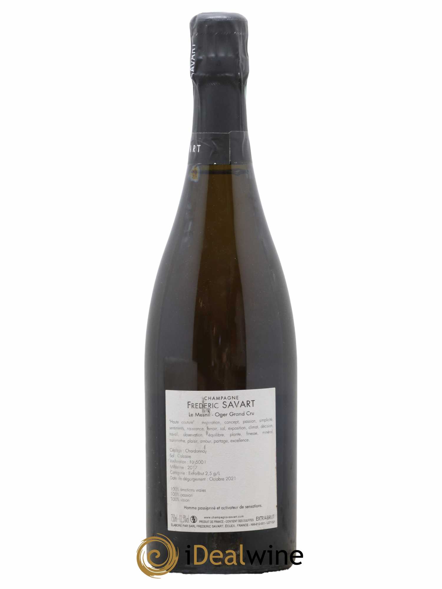 Haute Couture Le Mesnil sur Oger Extra-Brut Savart 2017 - Lot de 1 bouteille - 1
