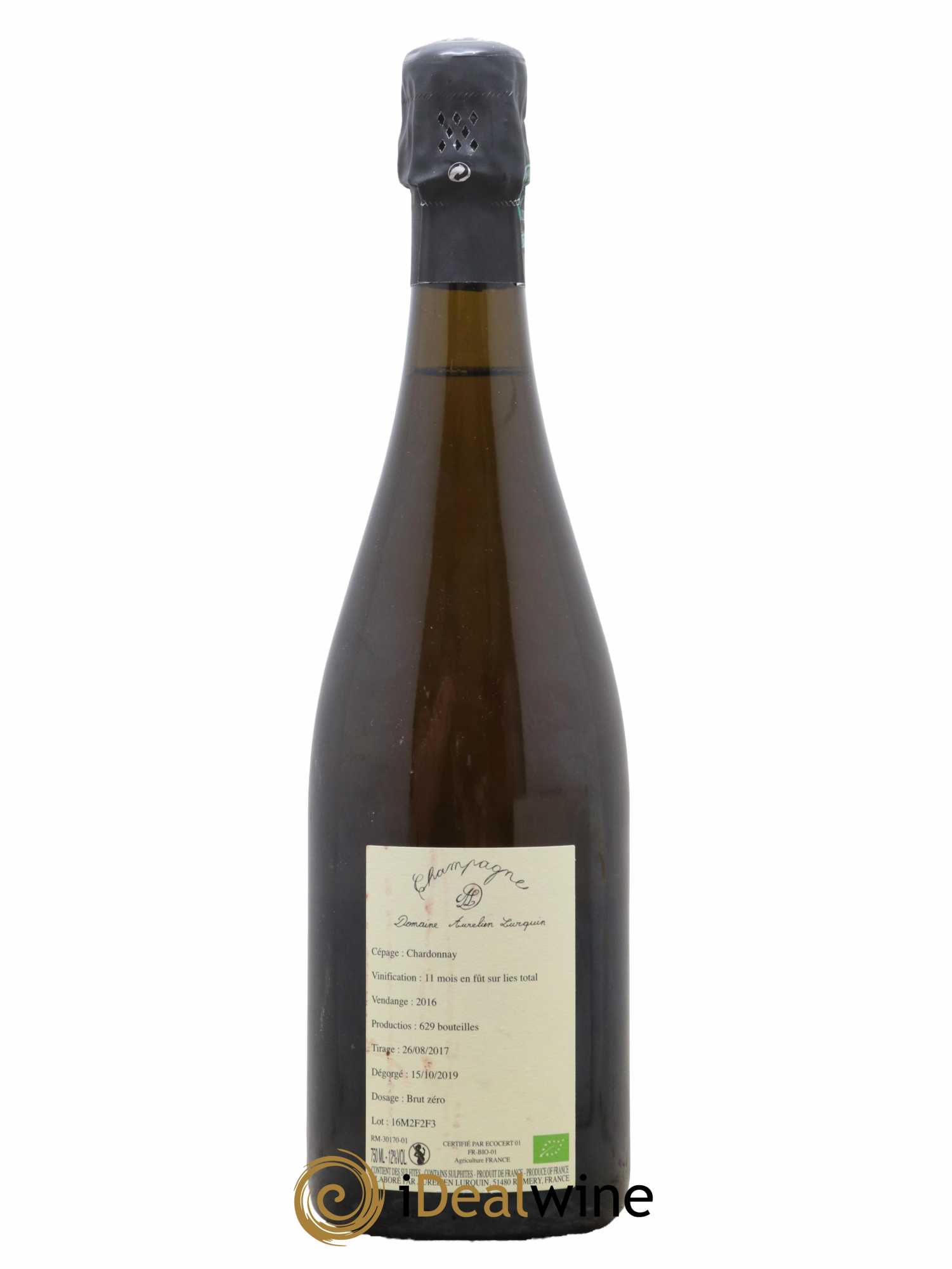Chardonnay Aurélien Lurquin 2016 - Lot de 1 bouteille - 1