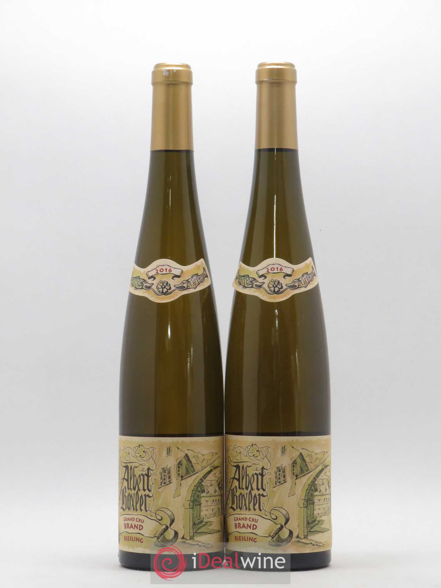 Alsace Riesling Grand Cru Brand K Albert Boxler 2016 - Lot de 2 bouteilles - 0