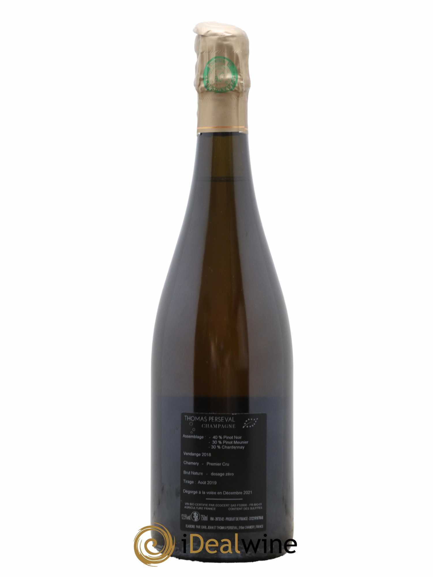 Champagne 1er Cru Tradition Thomas Perseval 2018 - Lot de 1 bouteille - 1