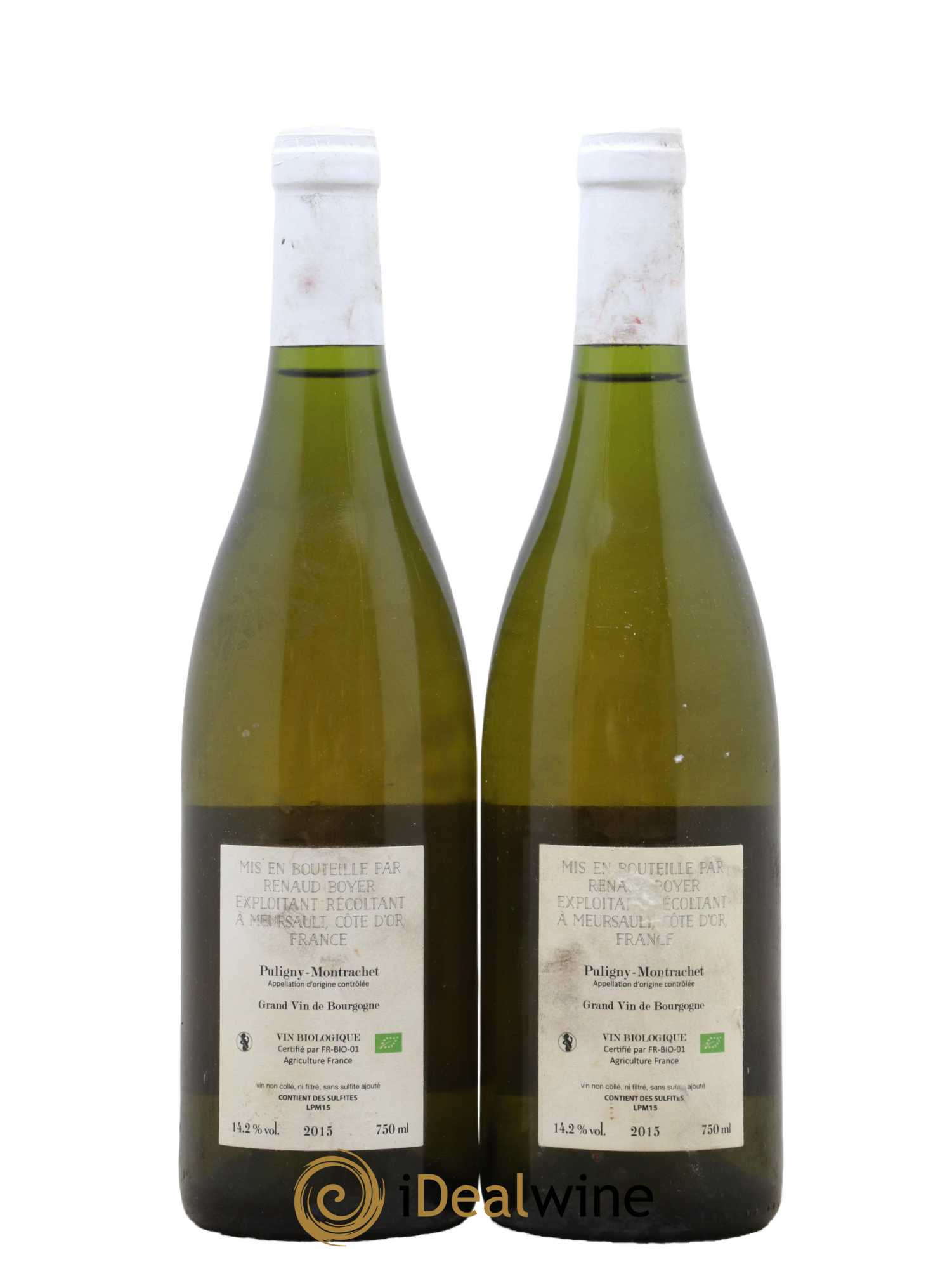 Puligny-Montrachet Les Reuchaux Renaud Boyer 2015 - Lot de 2 bouteilles - 1