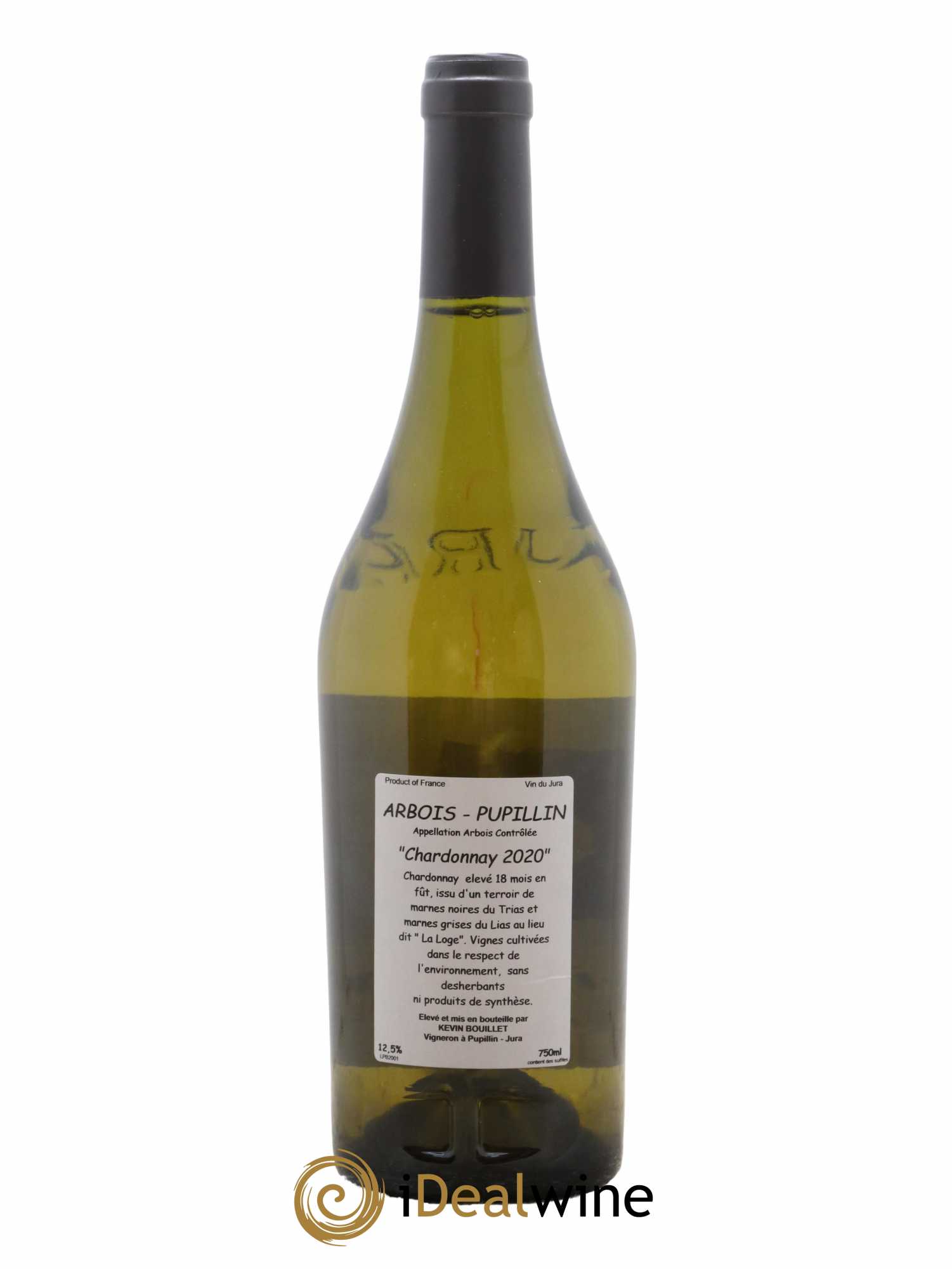 Arbois Pupillin Pepin Chardonnay Kevin Bouillet 2020 - Lot de 1 bouteille - 1