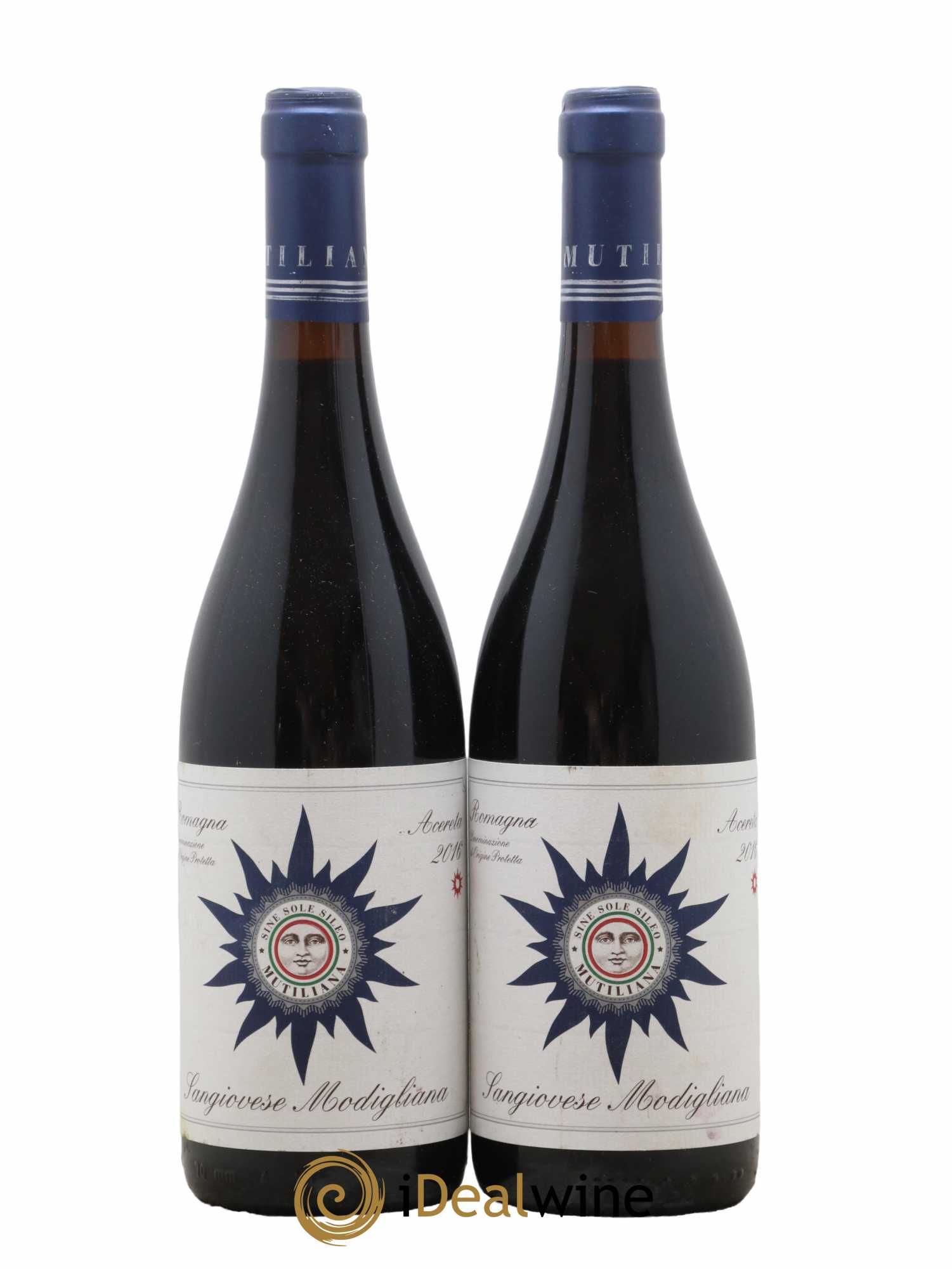 Italie Acereta Mutiliana Romagna Sangiovese Modigliana 2016 - Lot de 2 bouteilles - 0