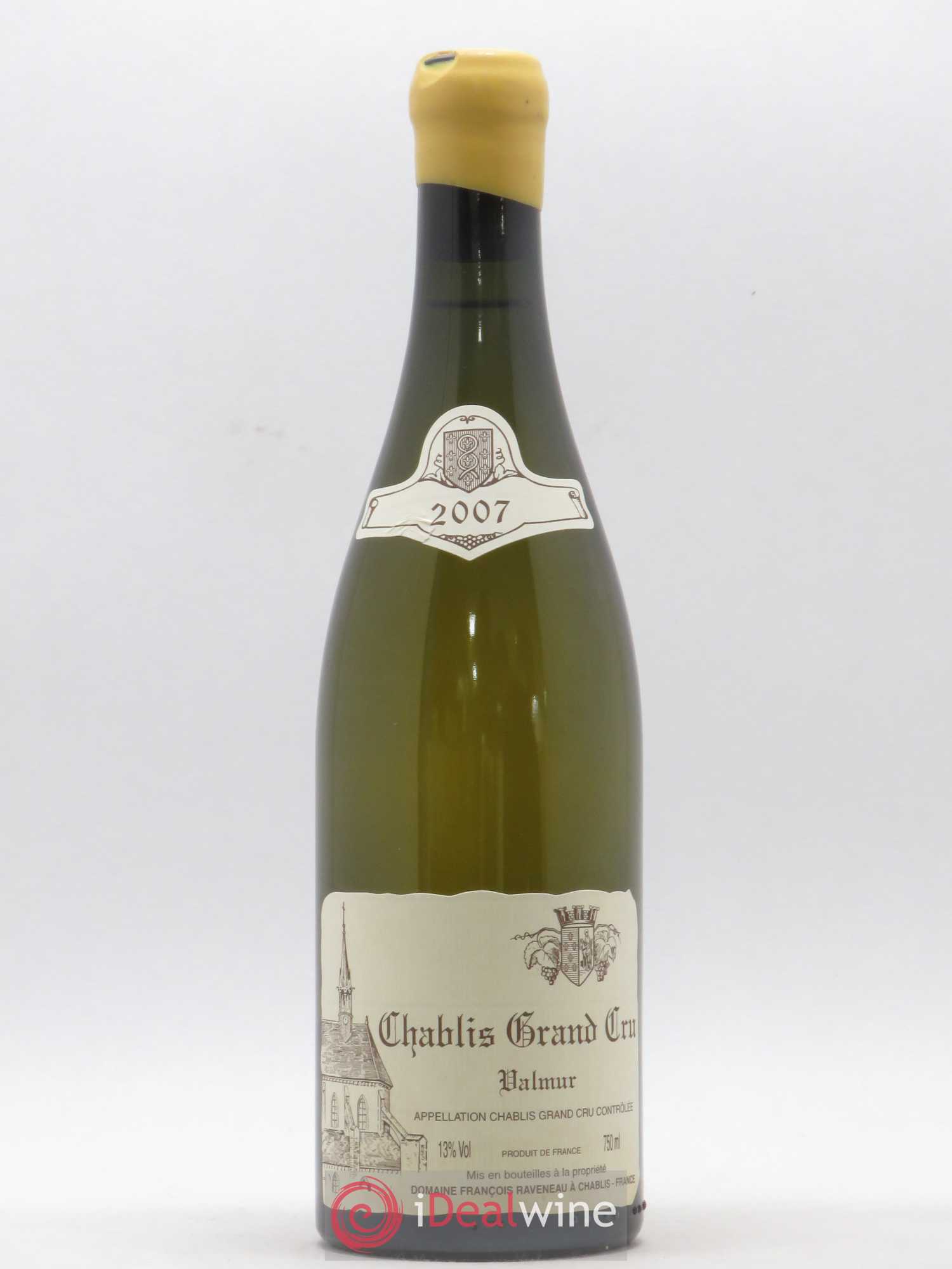 Chablis Grand Cru Valmur Raveneau (Domaine) 2007 - Lot de 1 bouteille - 0