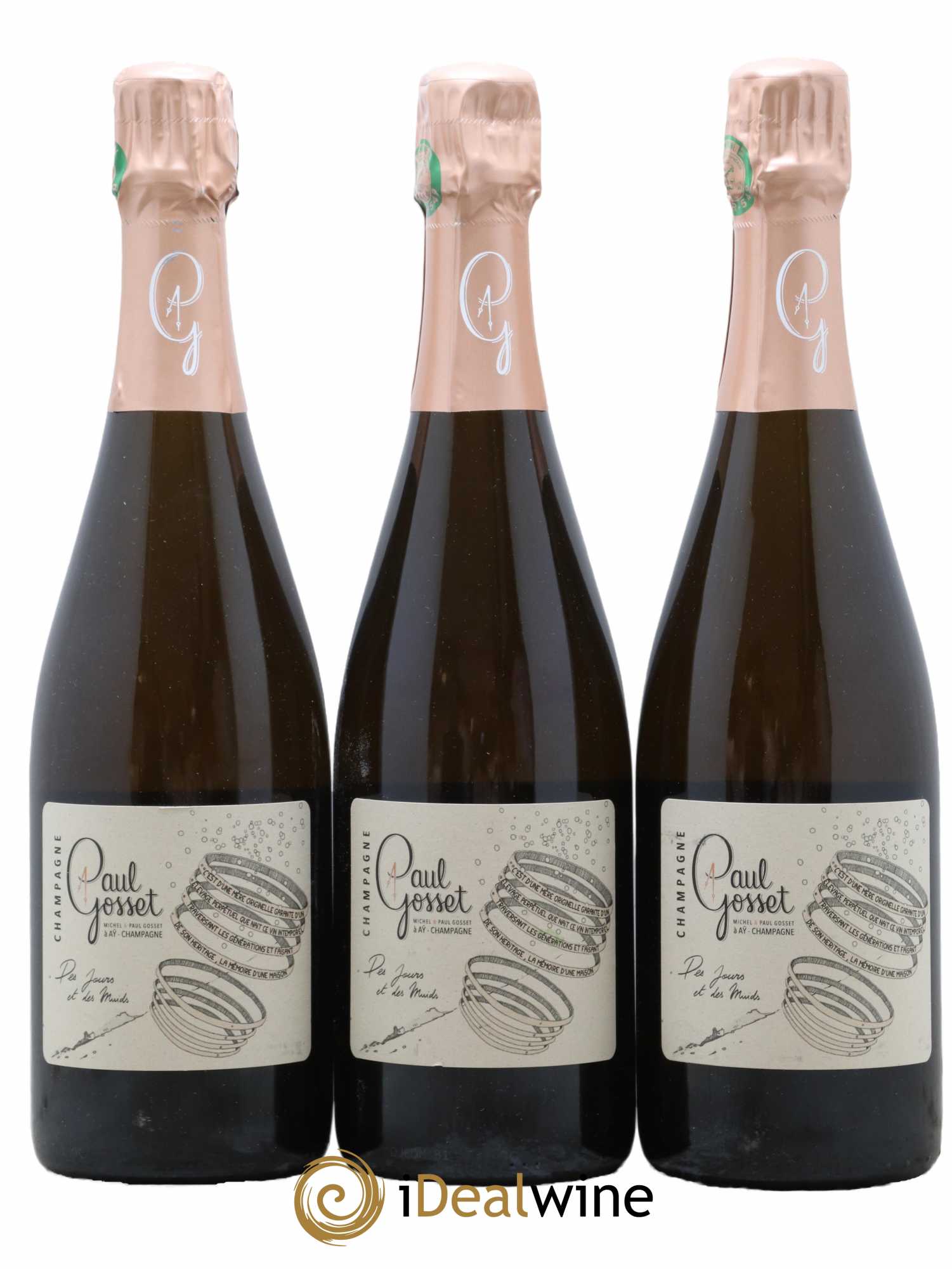 Des Jours et Des Muids Paul Gosset - Lot de 3 bouteilles - 0