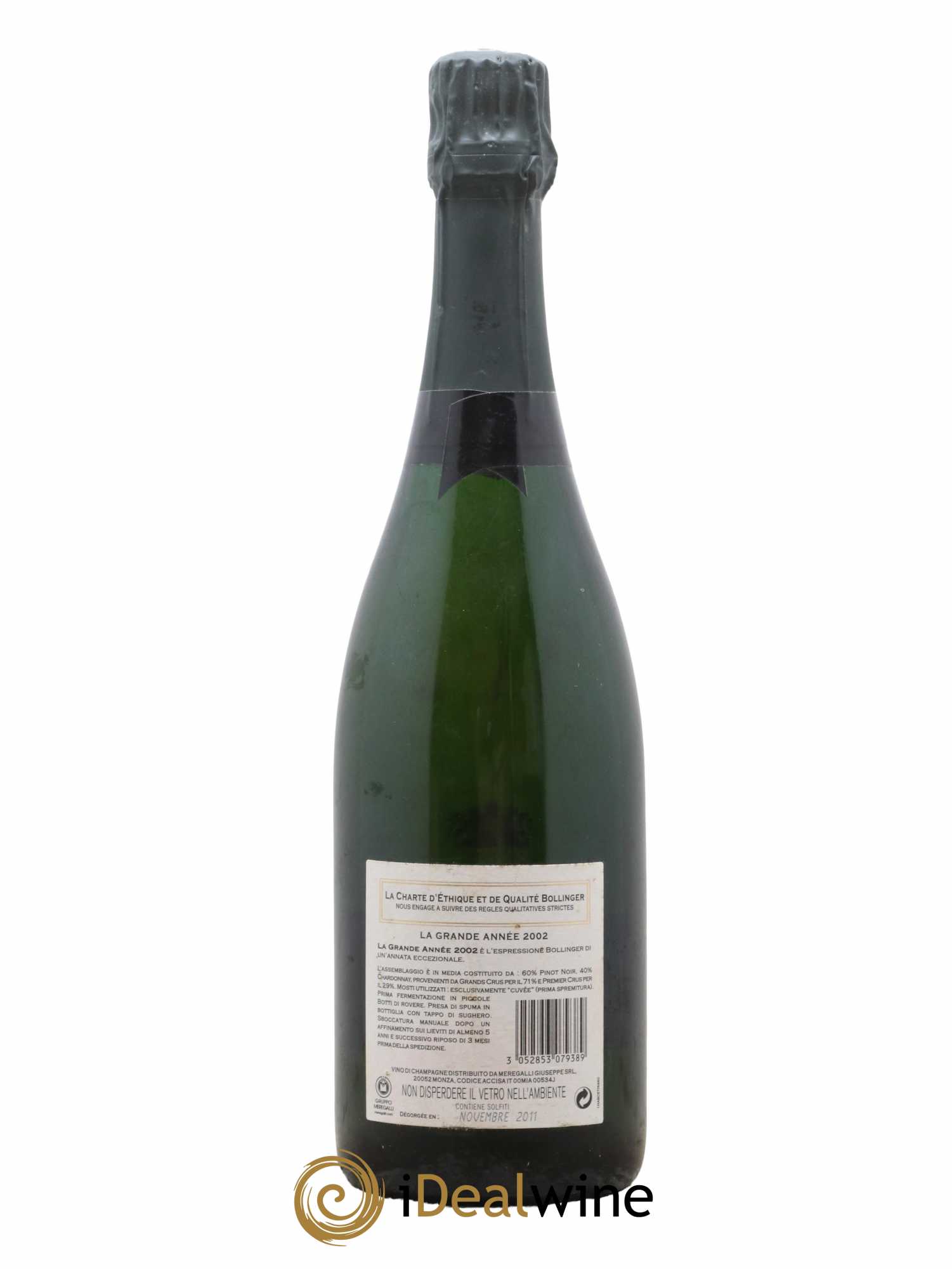 La Grande Année Brut Bollinger 2002 - Lot de 1 bouteille - 1