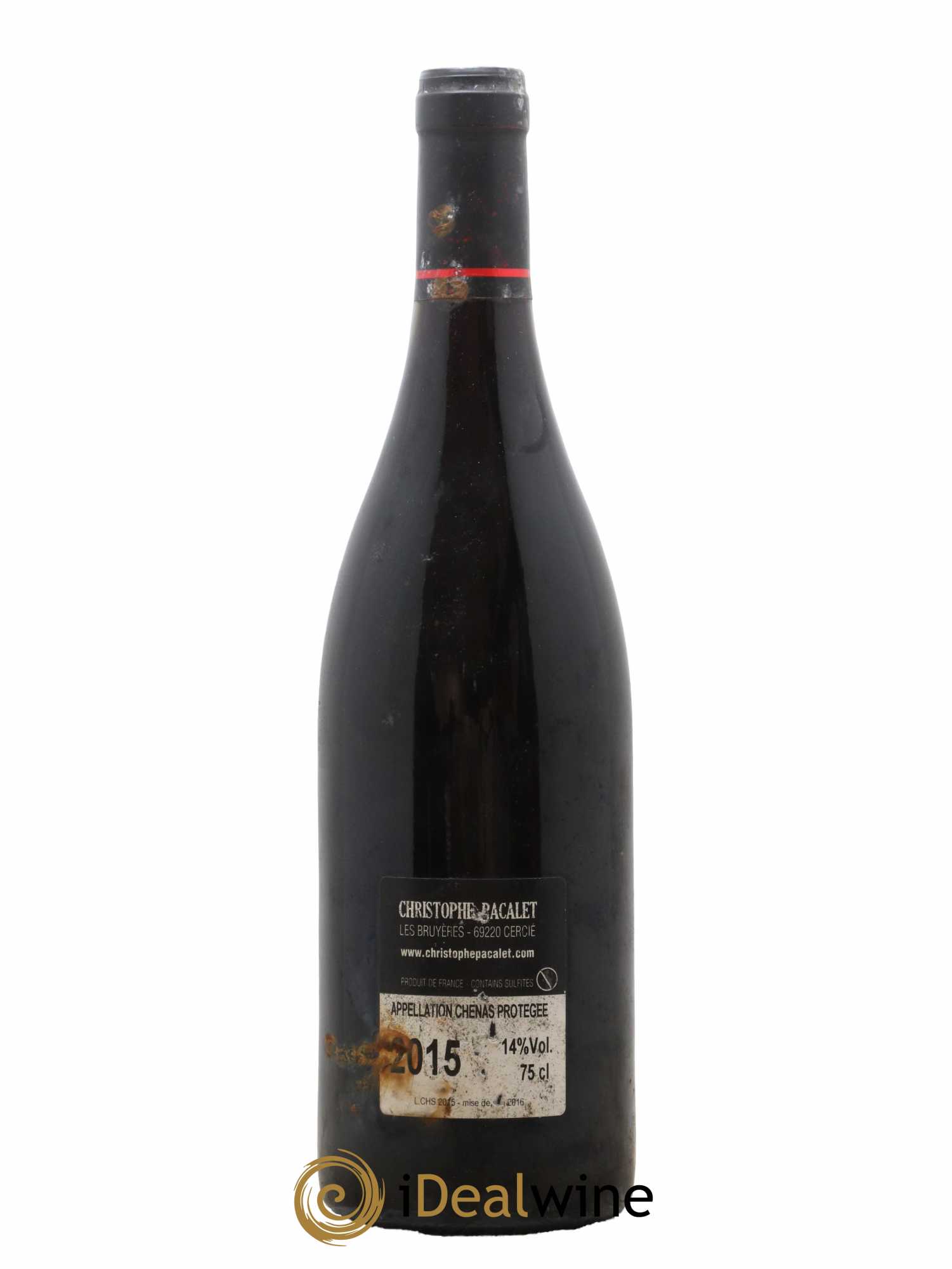 Chénas Christophe Pacalet 2015 - Posten von 1 Flasche - 1