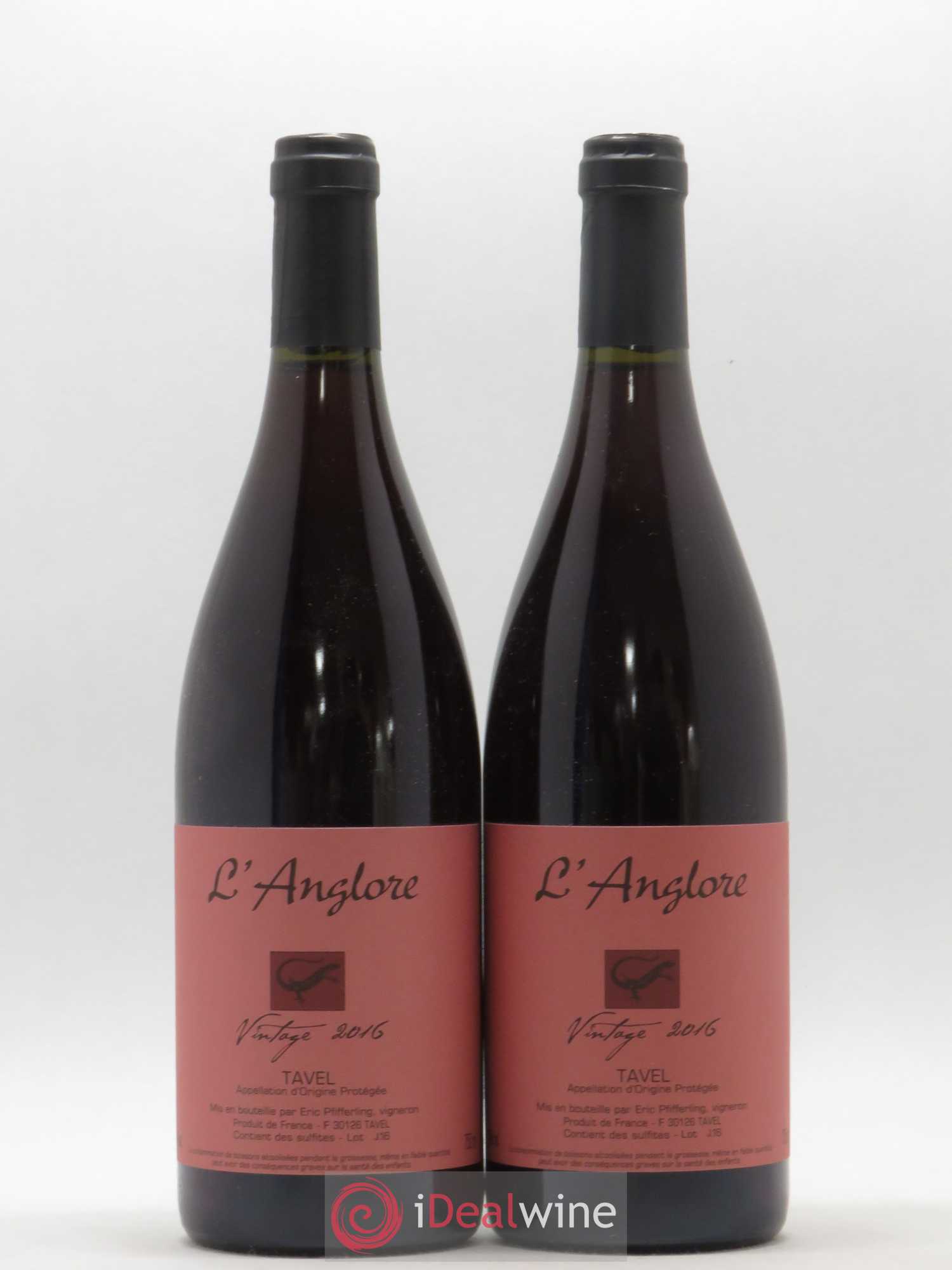 Tavel Vintage L'Anglore (senza prezzo di riserva) 2016 - Lotto di 2 bottiglie - 0
