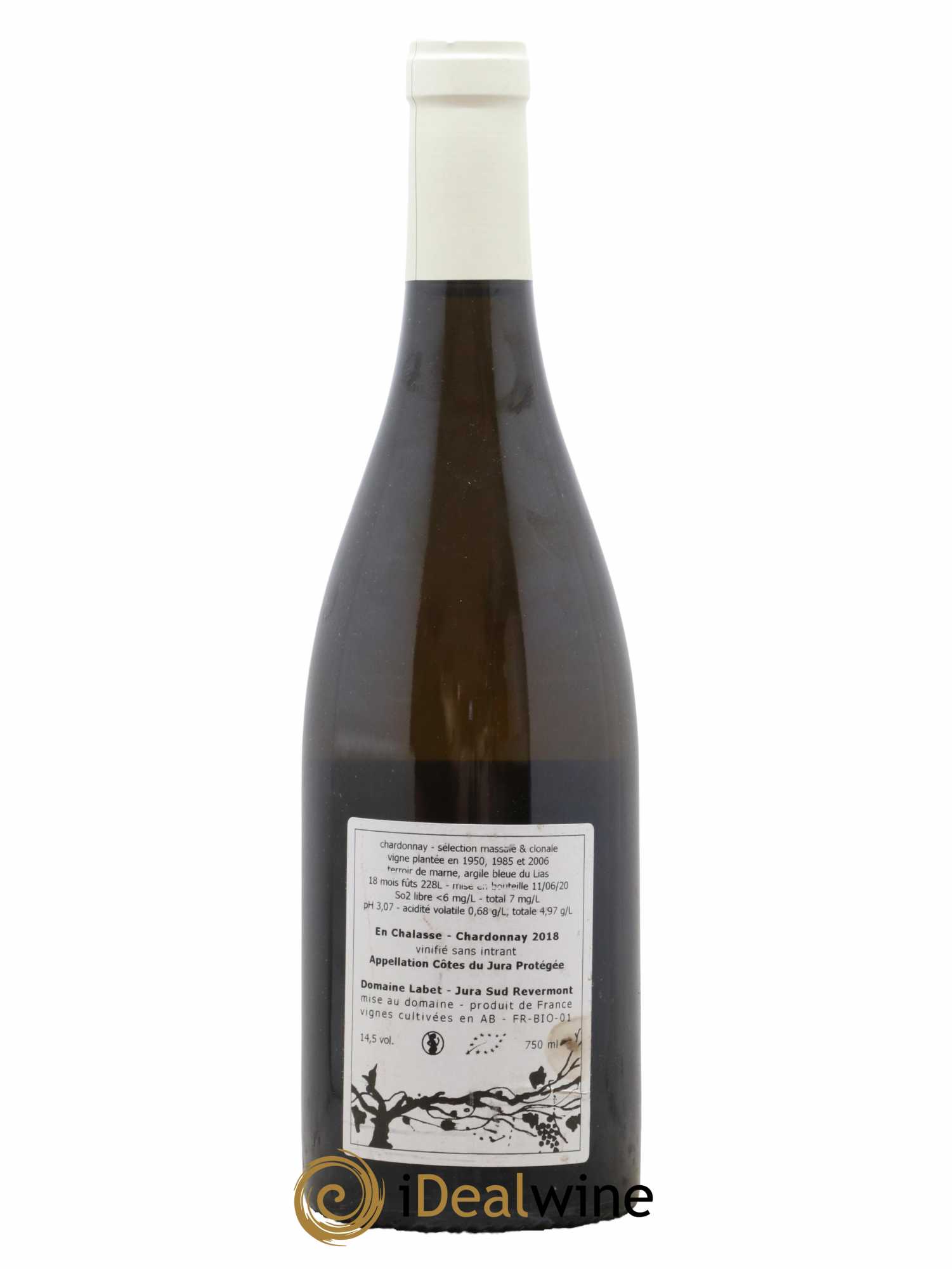 Côtes du Jura Chardonnay En Chalasse Romain - Julien - Charline Labet 2018 - Lot de 1 bouteille - 1