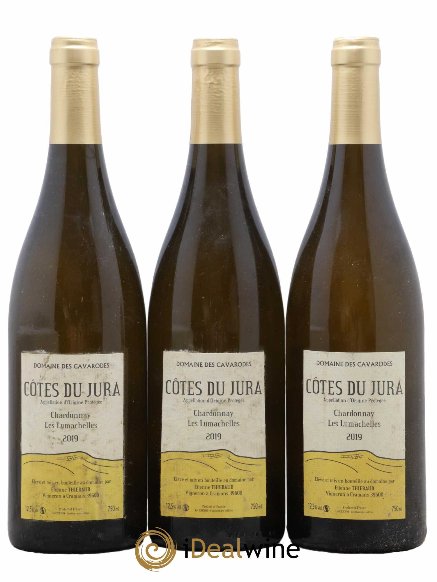 Côtes du Jura Chardonnay Les Lumachelles Cavarodes (Domaine des) - Etienne Thiébaud 2019 - Lot de 3 bouteilles - 0