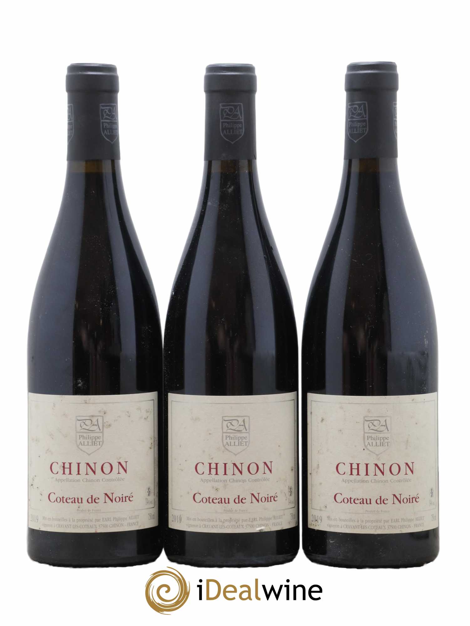 Chinon Coteau de Noiré Philippe Alliet 2019 - Lot de 3 bouteilles - 0