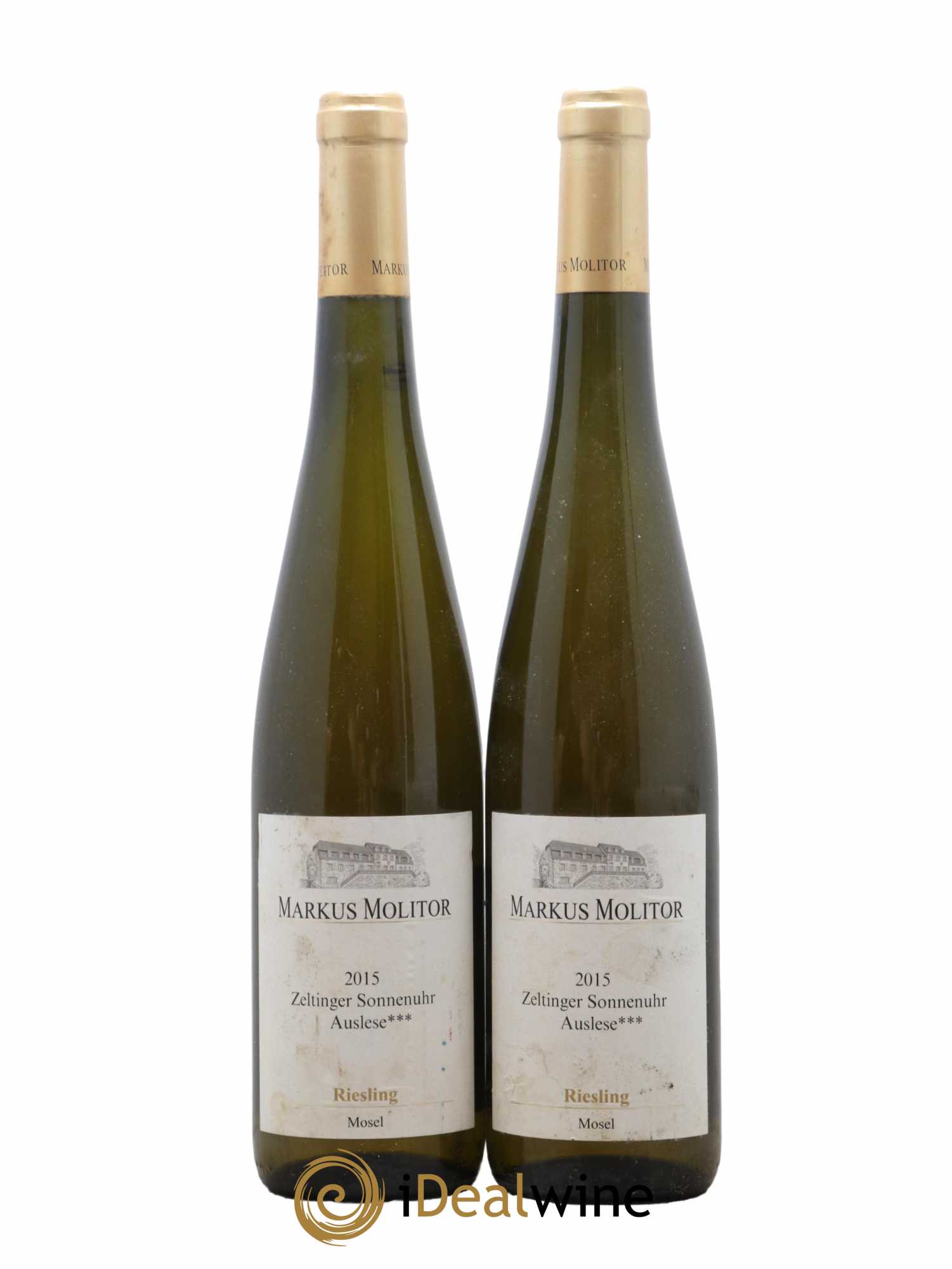 Riesling Markus Molitor Zeltinger Sonnenuhr Auslese Gold Capsule°°° 2015 - Lot de 2 bouteilles - 0