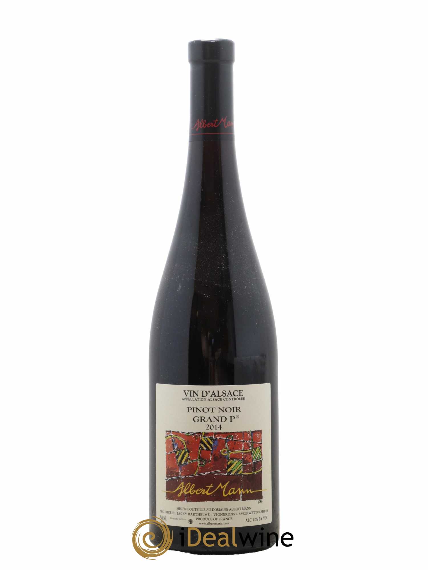 Alsace Pinot Noir Grand P Albert Mann 2014 - Lot de 1 bouteille - 0