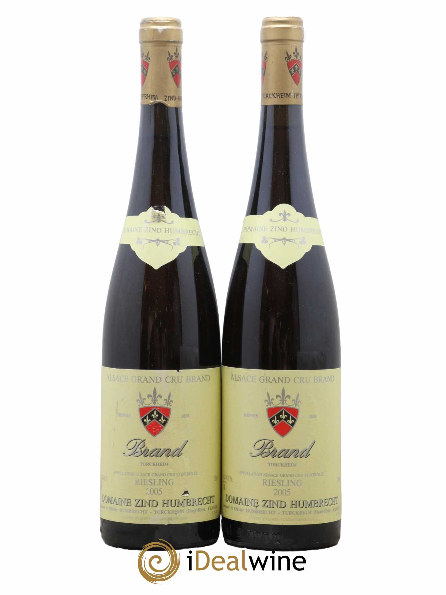 Alsace Riesling Grand Cru Brand Zind-Humbrecht (Domaine) 2005 - Lot de 2 bouteilles - 0