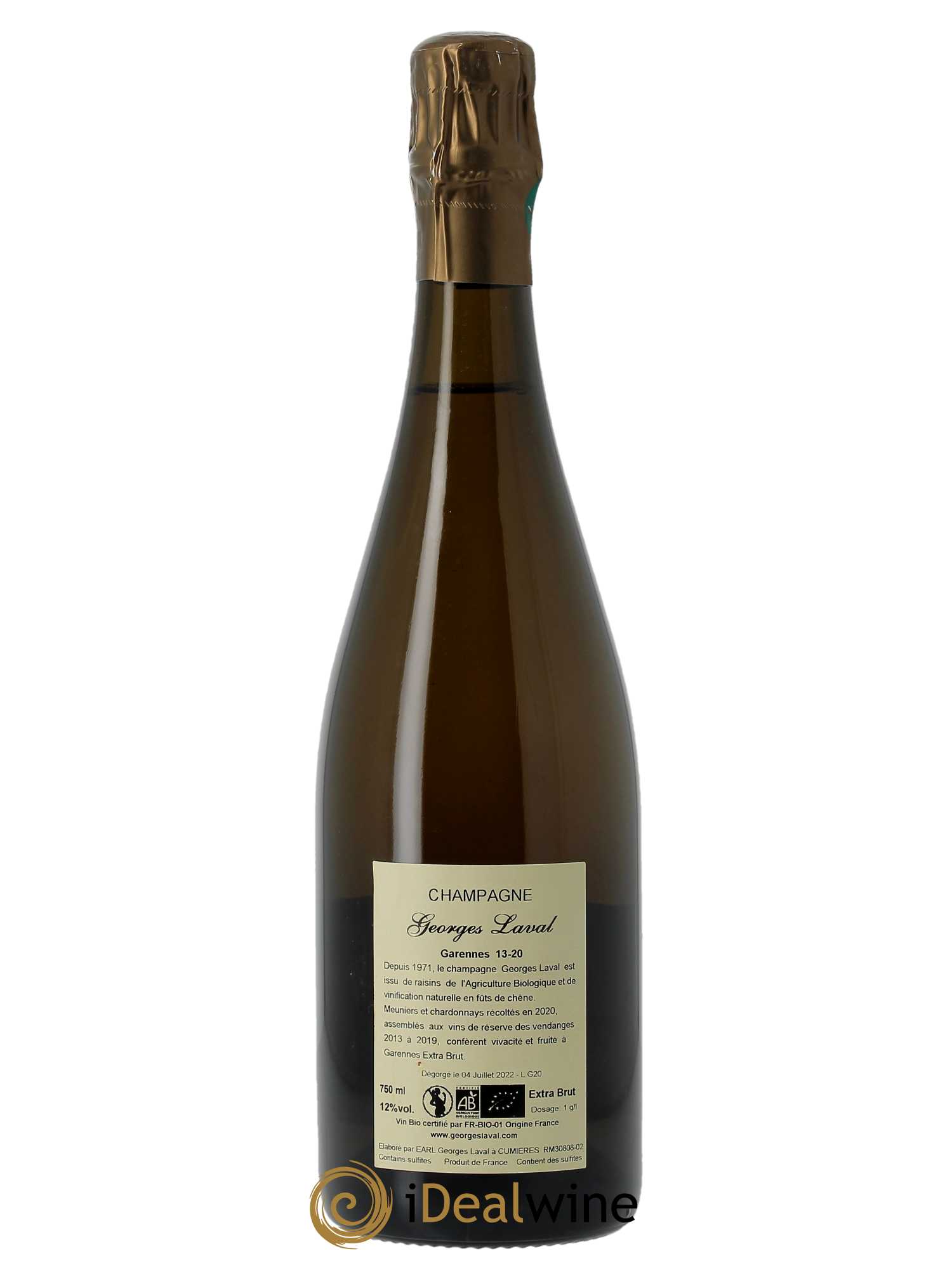 Garennes Extra-Brut Georges Laval - Lot de 1 bouteille - 1