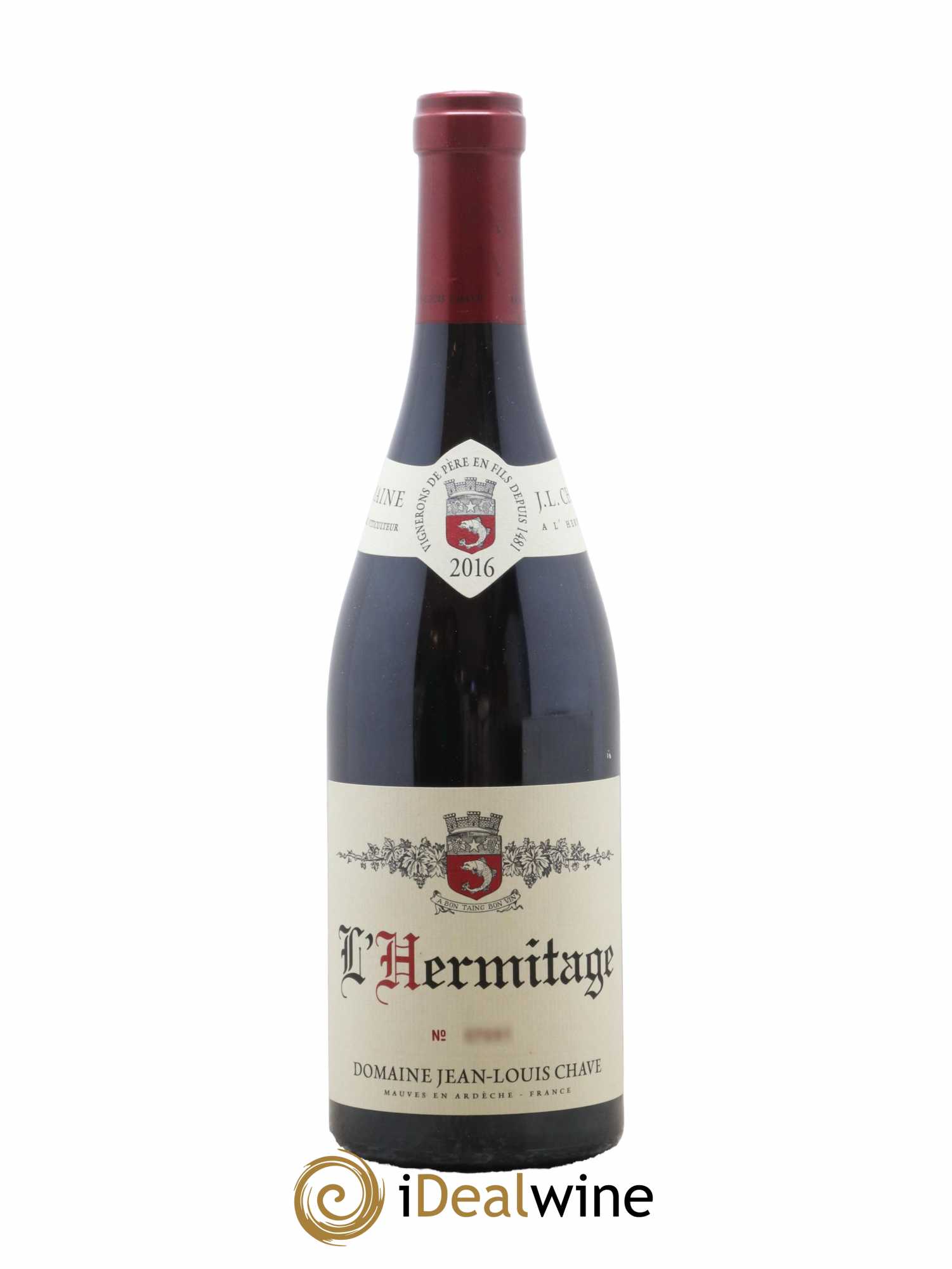 Hermitage Jean-Louis Chave 2016 - Lot de 1 bouteille - 0