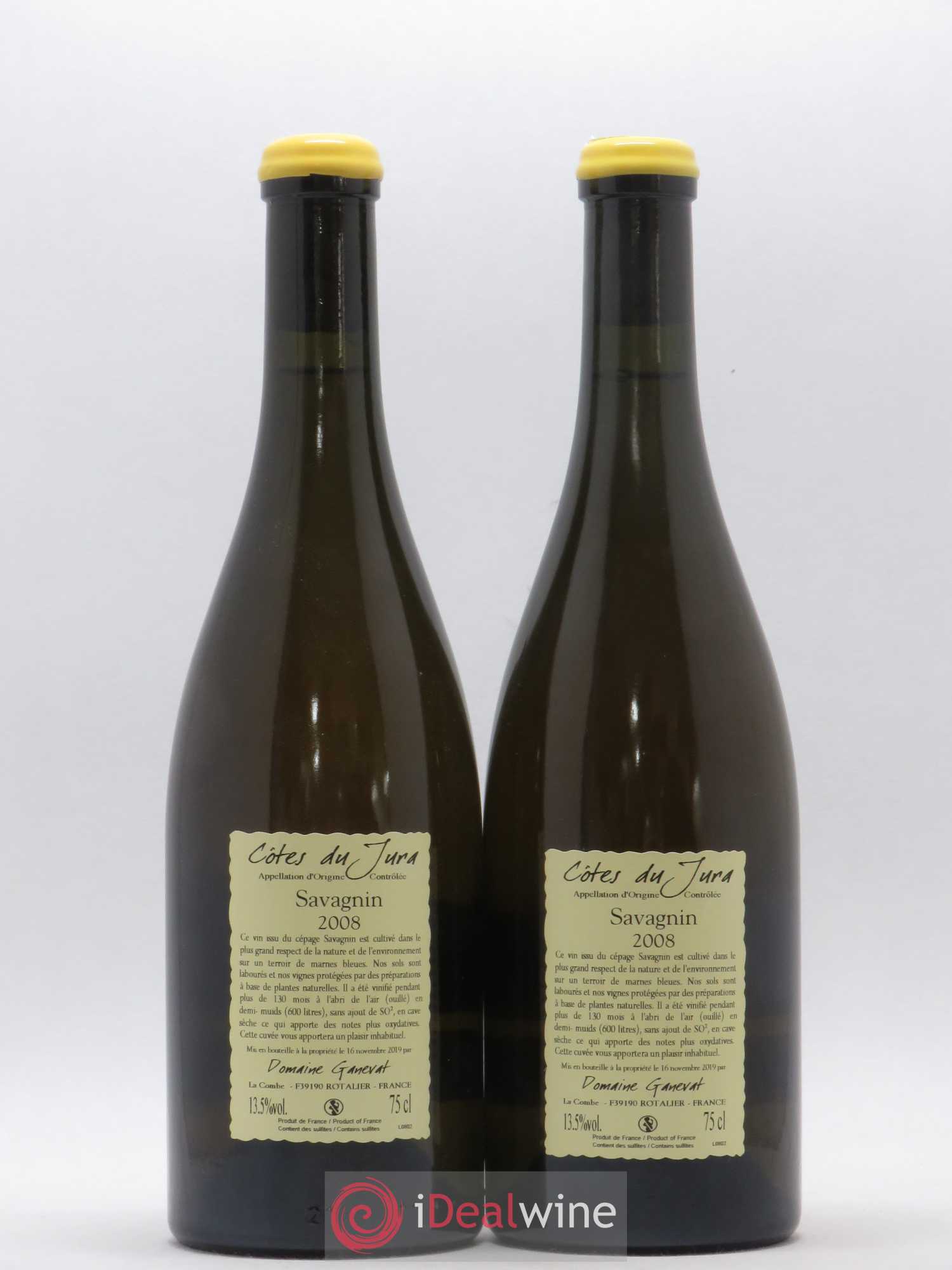 Côtes du Jura Les Vignes de mon Père Jean-François Ganevat (Domaine) 2008 - Lot de 2 bouteilles - 1