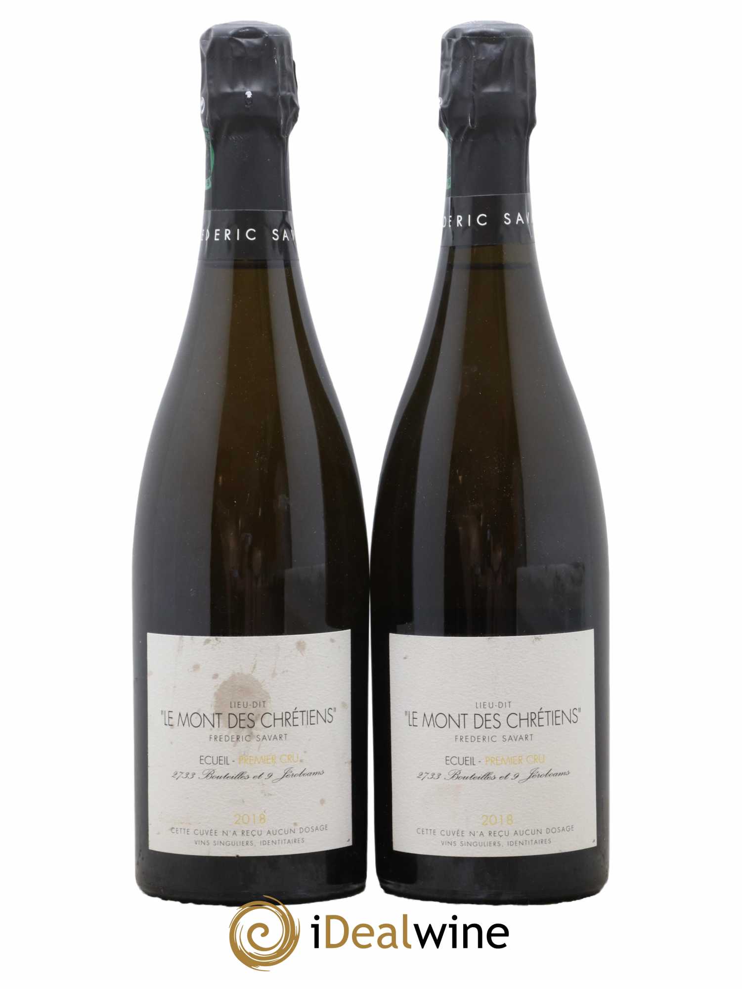 Le Mont des Chrétiens 1er Cru Extra-Brut Savart 2018 - Lot de 2 bouteilles - 0