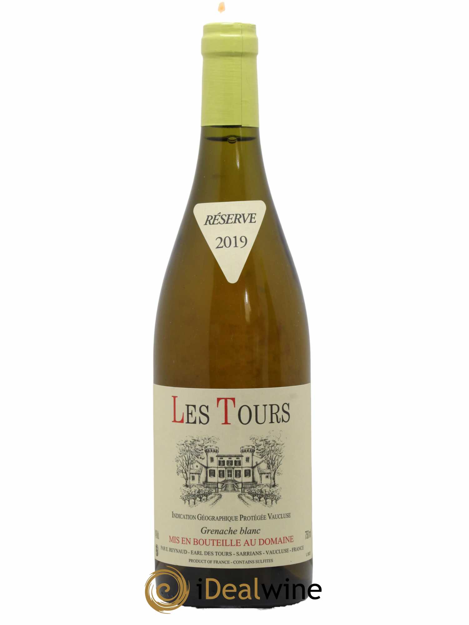 Vaucluse (Vin de Pays de Vaucluse) Les Tours Grenache Blanc Emmanuel Reynaud 2019 - Lot de 1 bouteille - 0