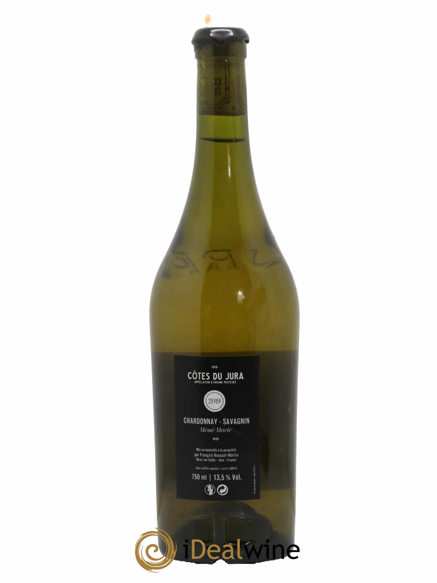 Côtes du Jura Mémé Marie François Rousset Martin 2019 - Lot de 1 bouteille - 1