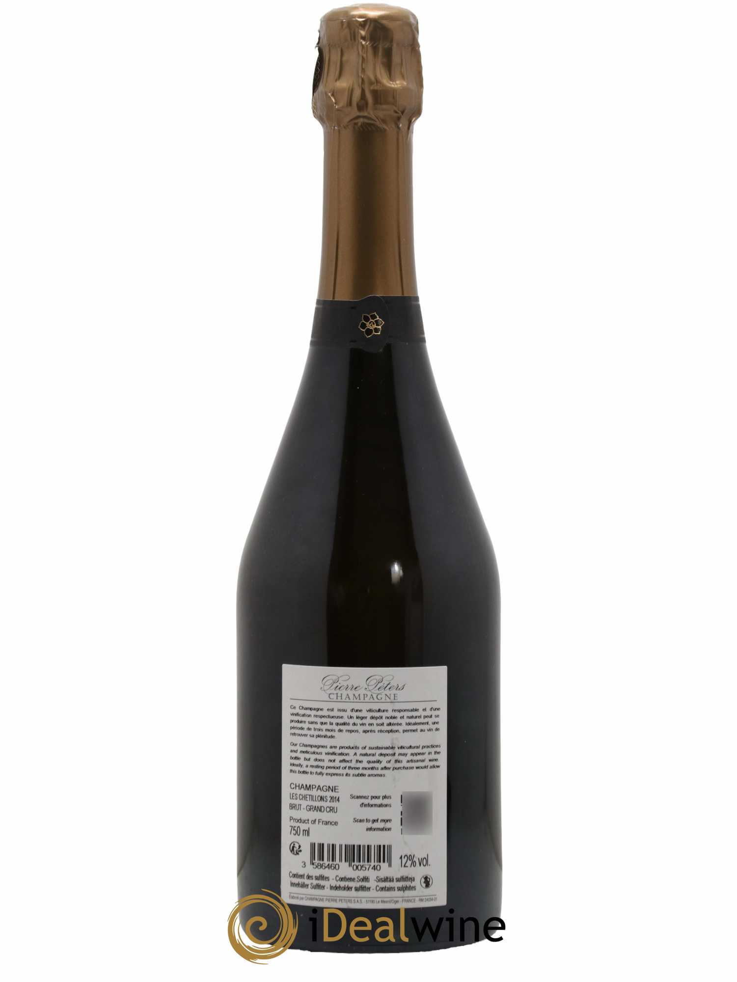 Cuvée Spéciale les Chétillons Blanc de Blancs Brut Pierre Péters 2014 - Lotto di 1 bottiglia - 1