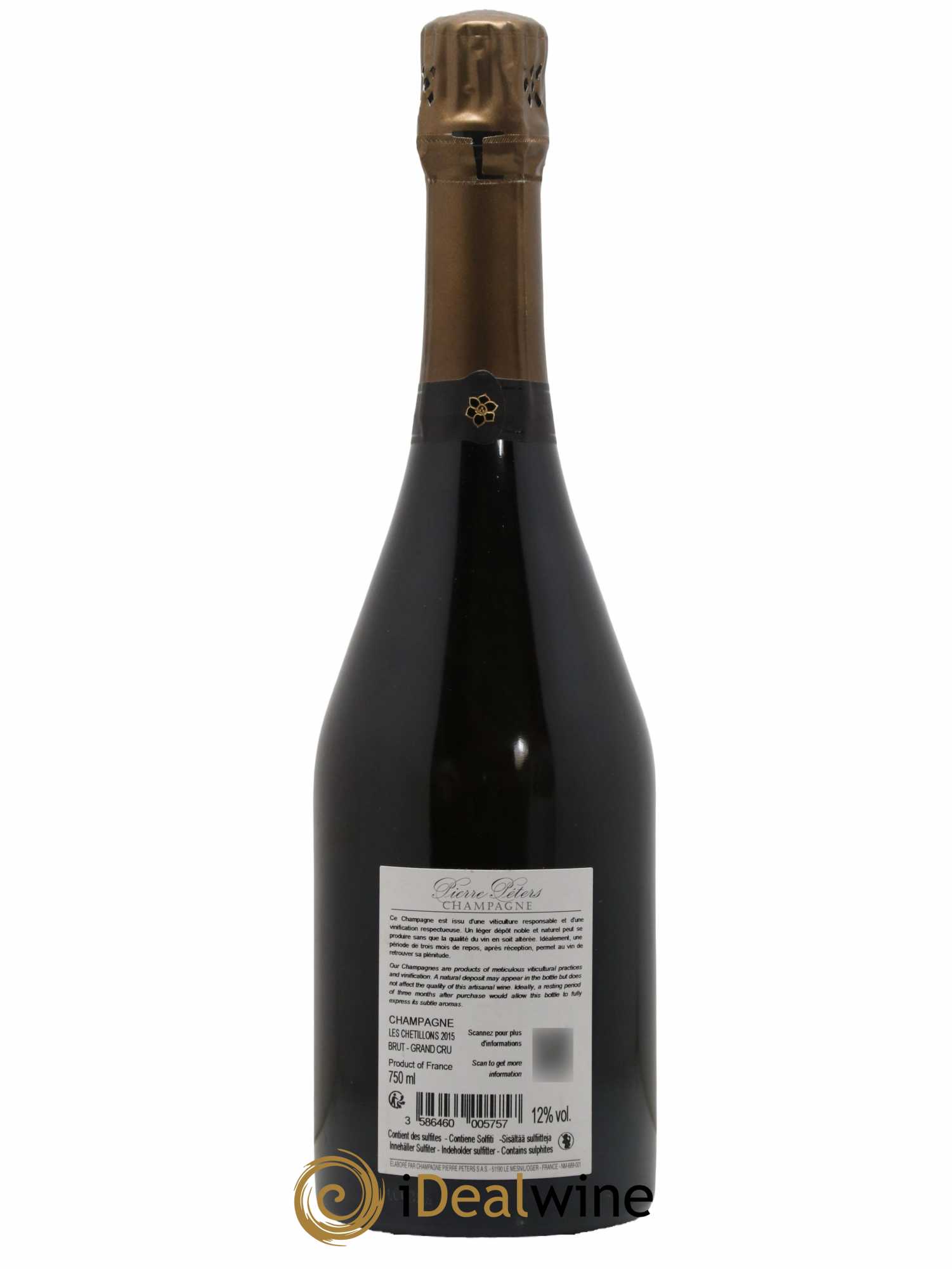 Cuvée Spéciale les Chétillons Blanc de Blancs Brut Pierre Péters 2015 - Lotto di 1 bottiglia - 1