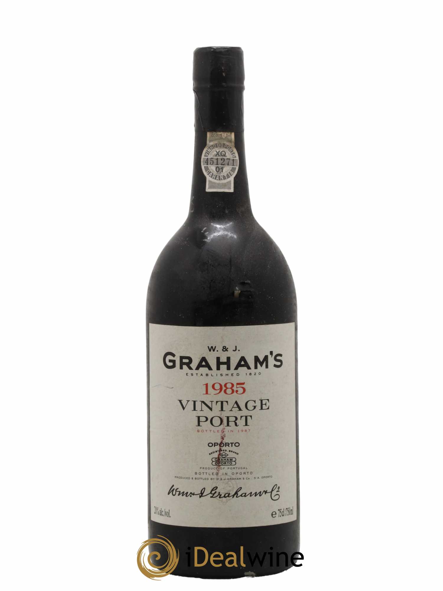 Porto W&J Graham' Vintage 1985 - Lot de 1 bouteille - 0
