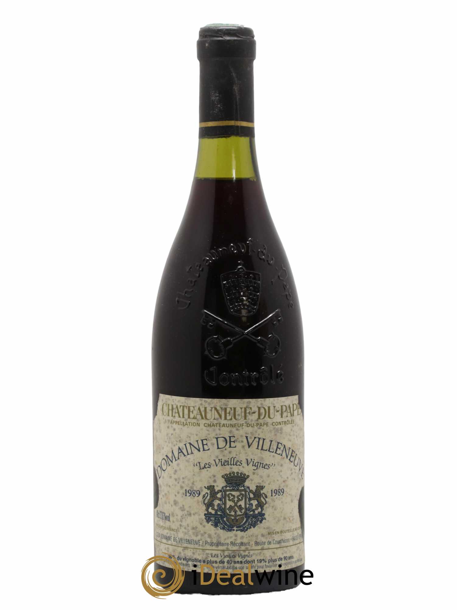 Châteauneuf-du-Pape Vieilles Vignes Domaine de Villeneuve 1989 - Lot de 1 bouteille - 0