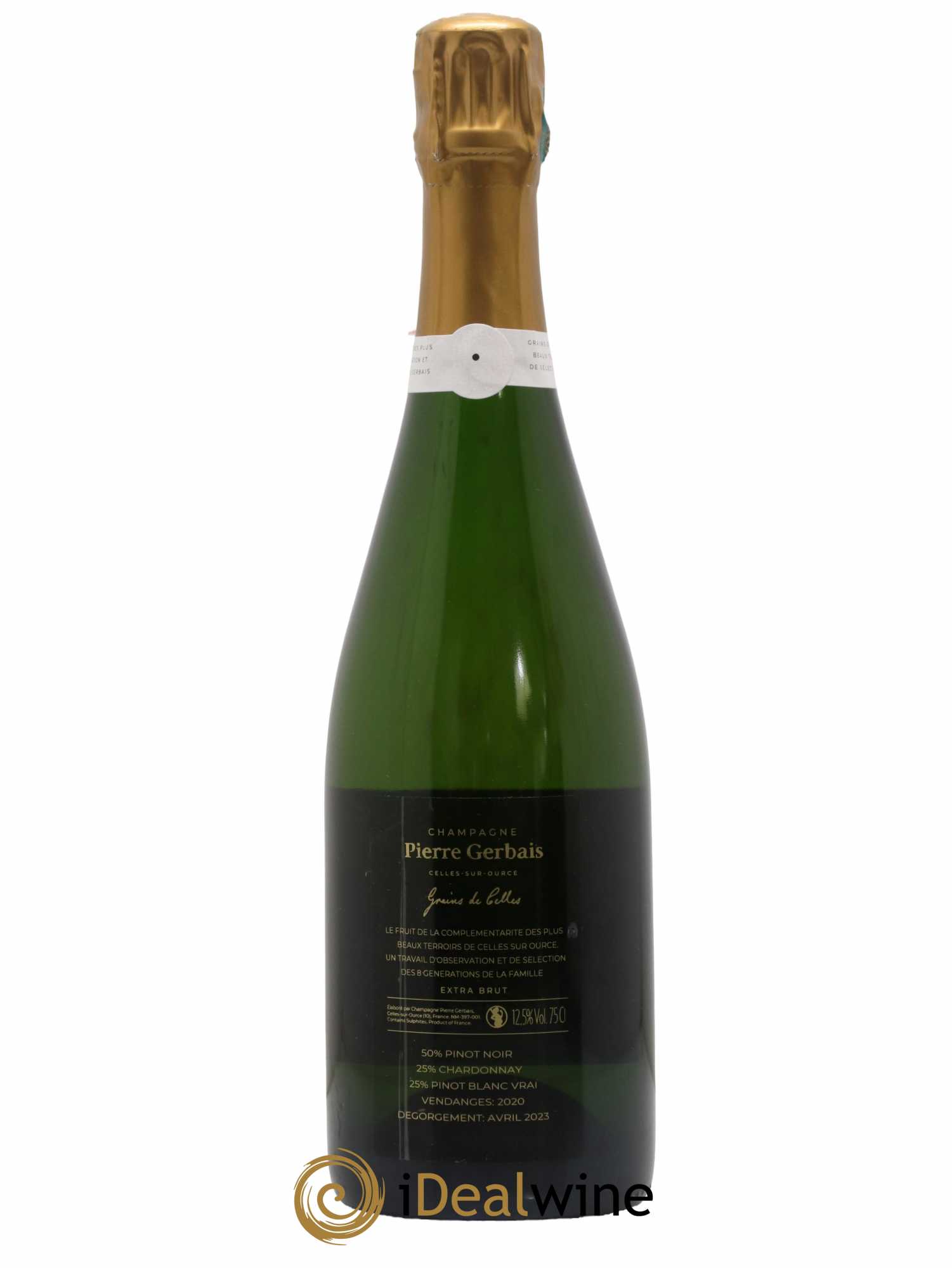 Grains de Celles Extra-Brut Pierre Gerbais 2020 - Lot de 1 bouteille - 1