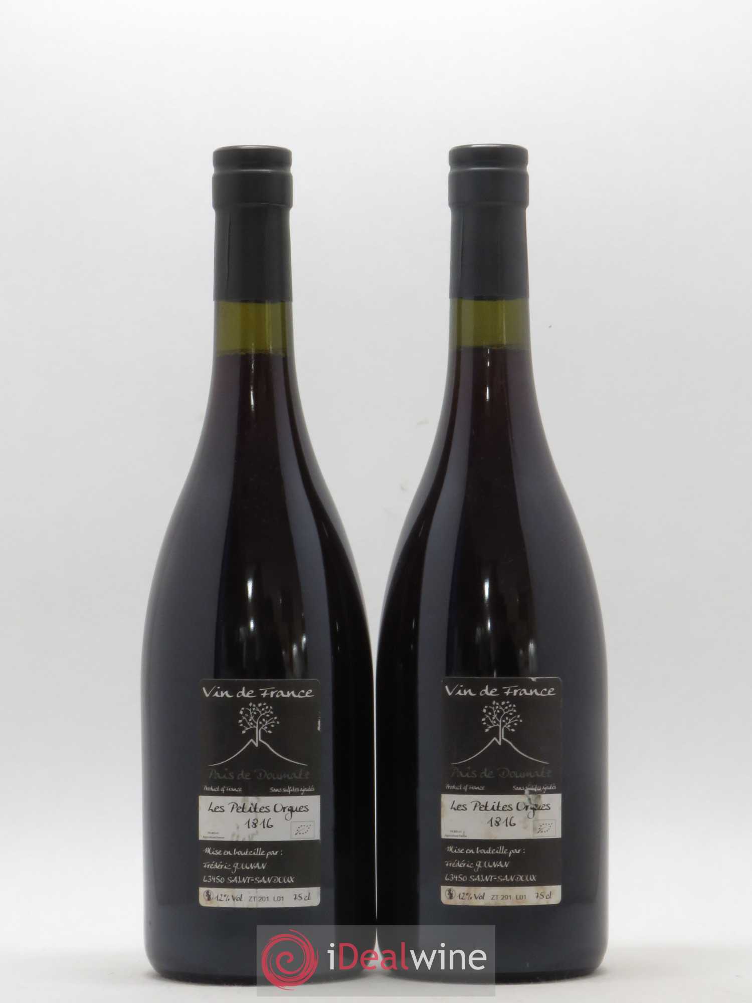 Vin de France Les Petites Orgues Vignoble de l'Arbre Blanc (sans prix de réserve) 2016 - Lot de 2 bouteilles - 1