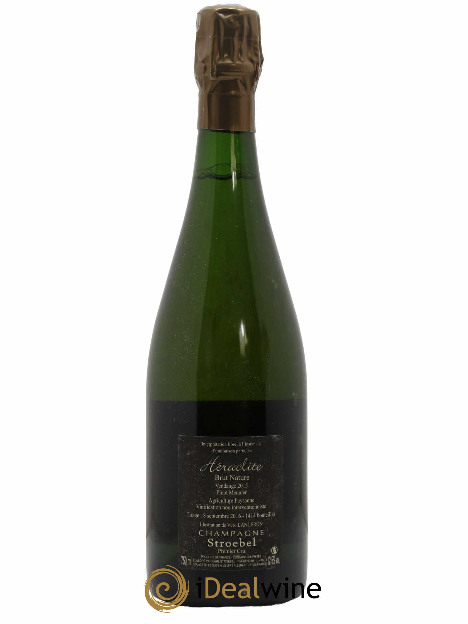 Héraclite Brut Nature Stroebel 2015 - Lot de 1 bouteille - 1