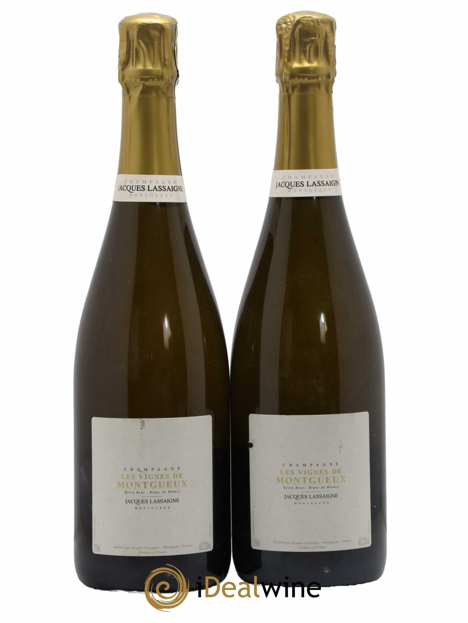 Les Vignes de Montgueux Blanc de Blancs Extra-Brut Jacques Lassaigne - Lot de 2 bouteilles - 0