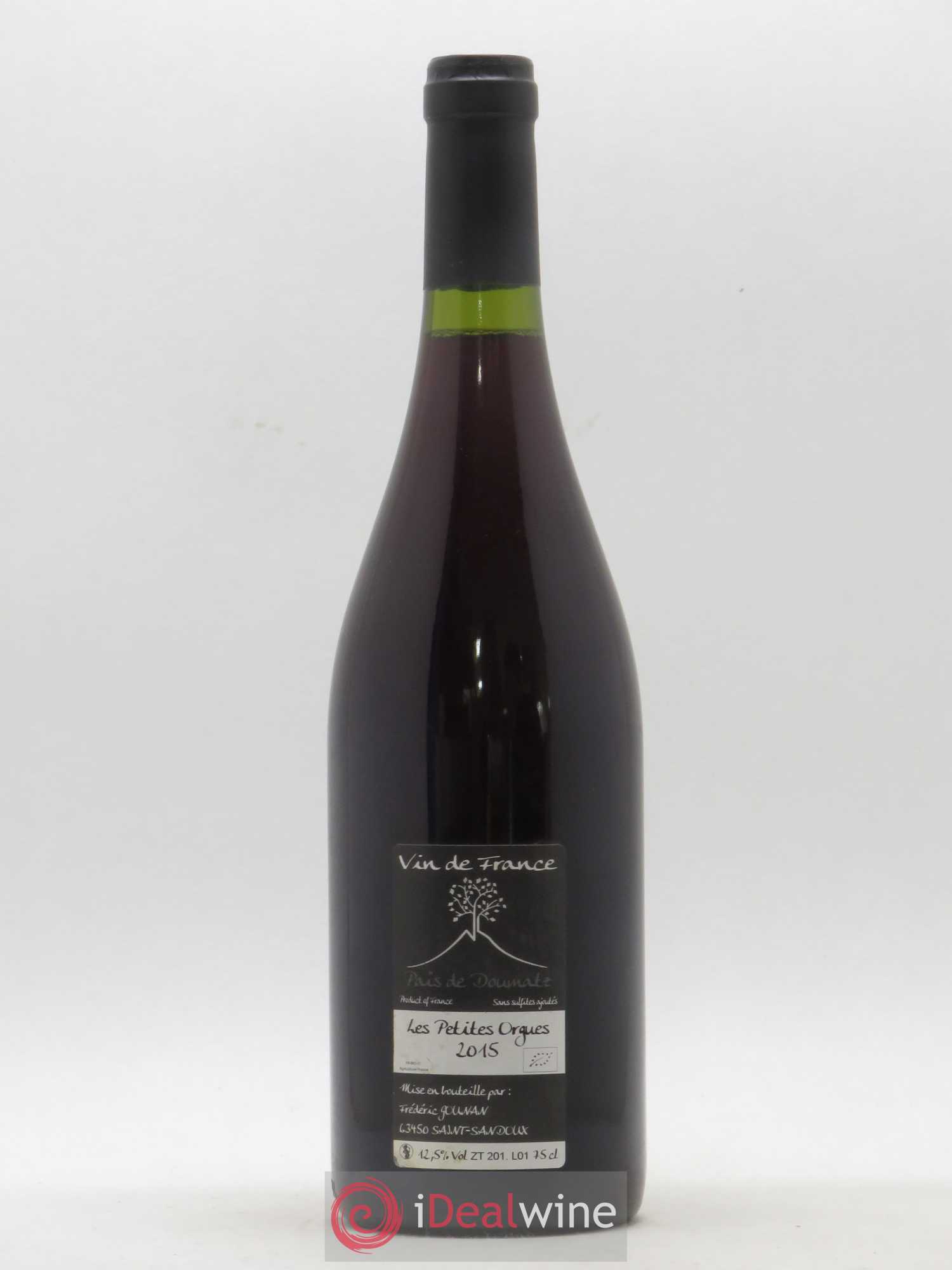 Vin de France Les Petites Orgues Vignoble de l'Arbre Blanc 2015 - Lot de 1 bouteille - 1
