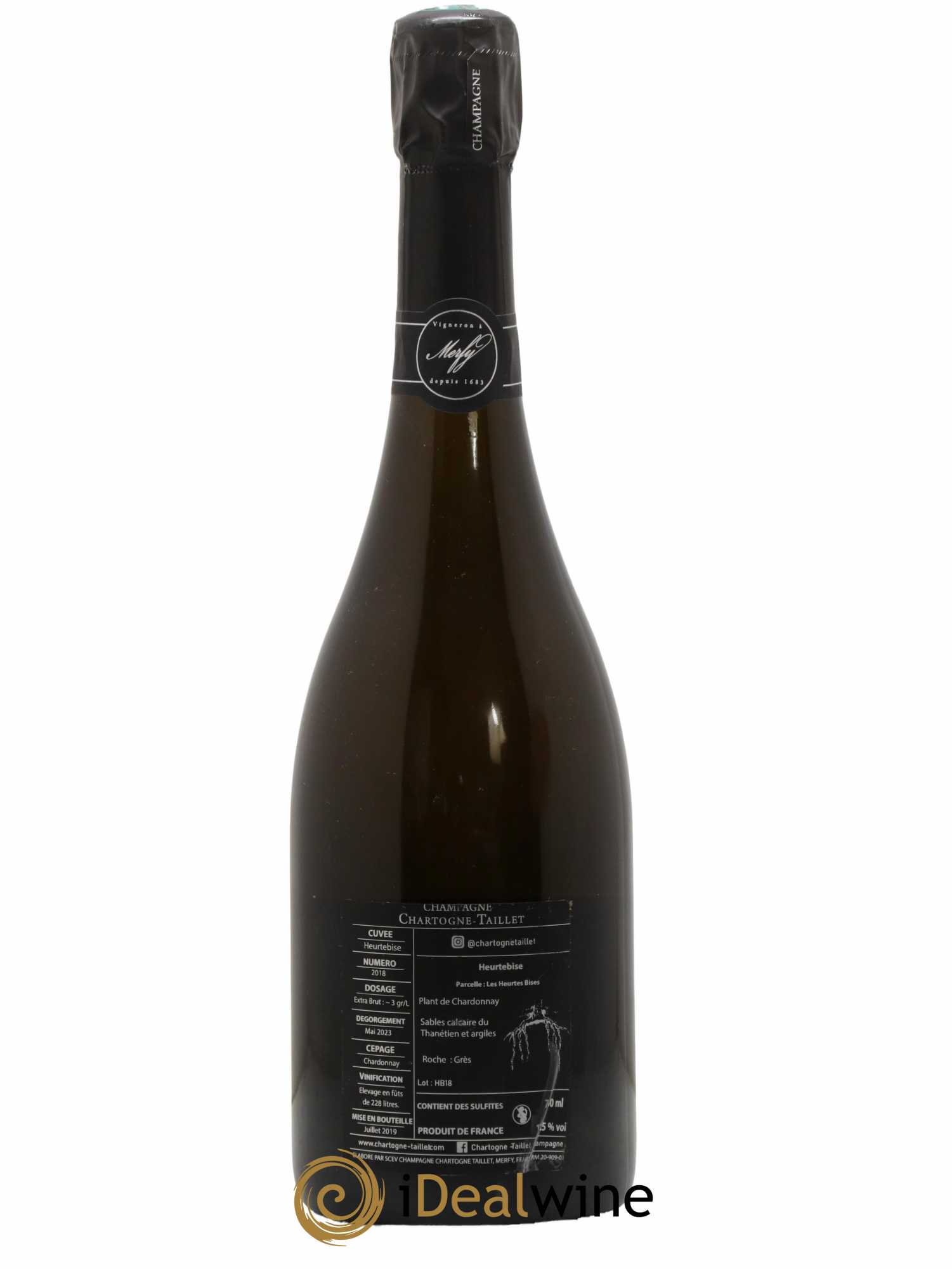 Heurtebise Blanc de Blancs Brut Chartogne-Taillet 2018 - Lot de 1 bouteille - 1
