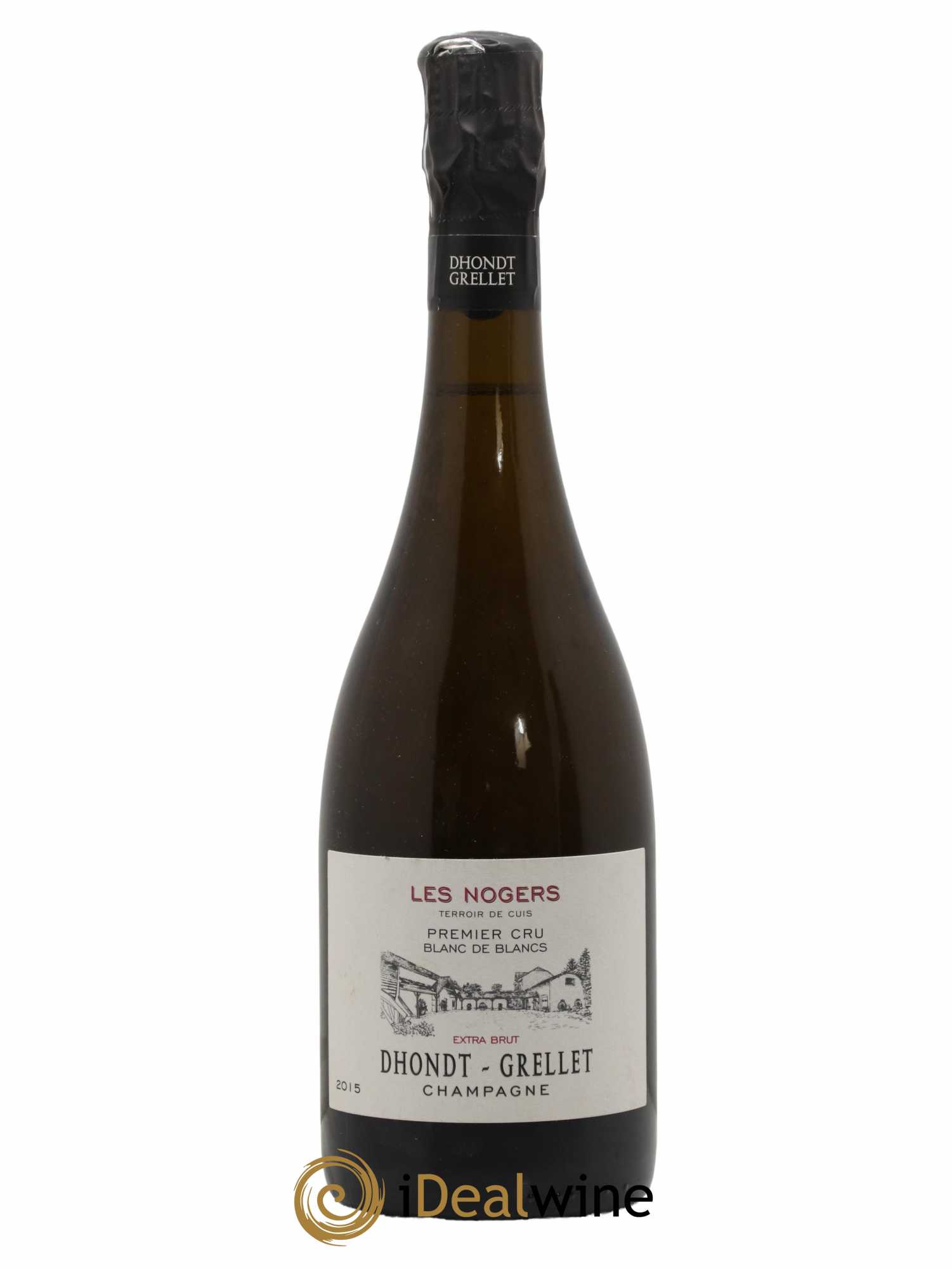 Les Nogers-Premier cru Blanc de Blancs Dhondt Grellet 2015 - Lot de 1 bouteille - 0