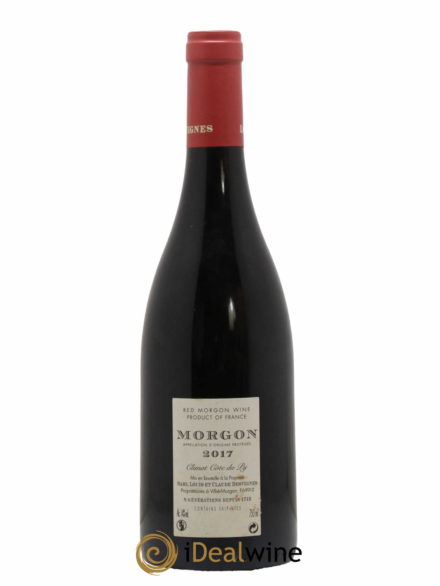 Morgon Côte du Py Louis-Claude Desvignes 2017 - Lot de 1 bouteille - 1