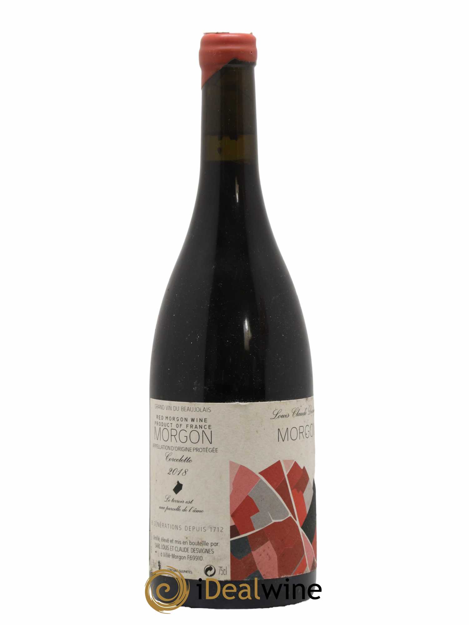 Morgon Corcelette Louis-Claude Desvignes 2018 - Lot de 1 bouteille - 0