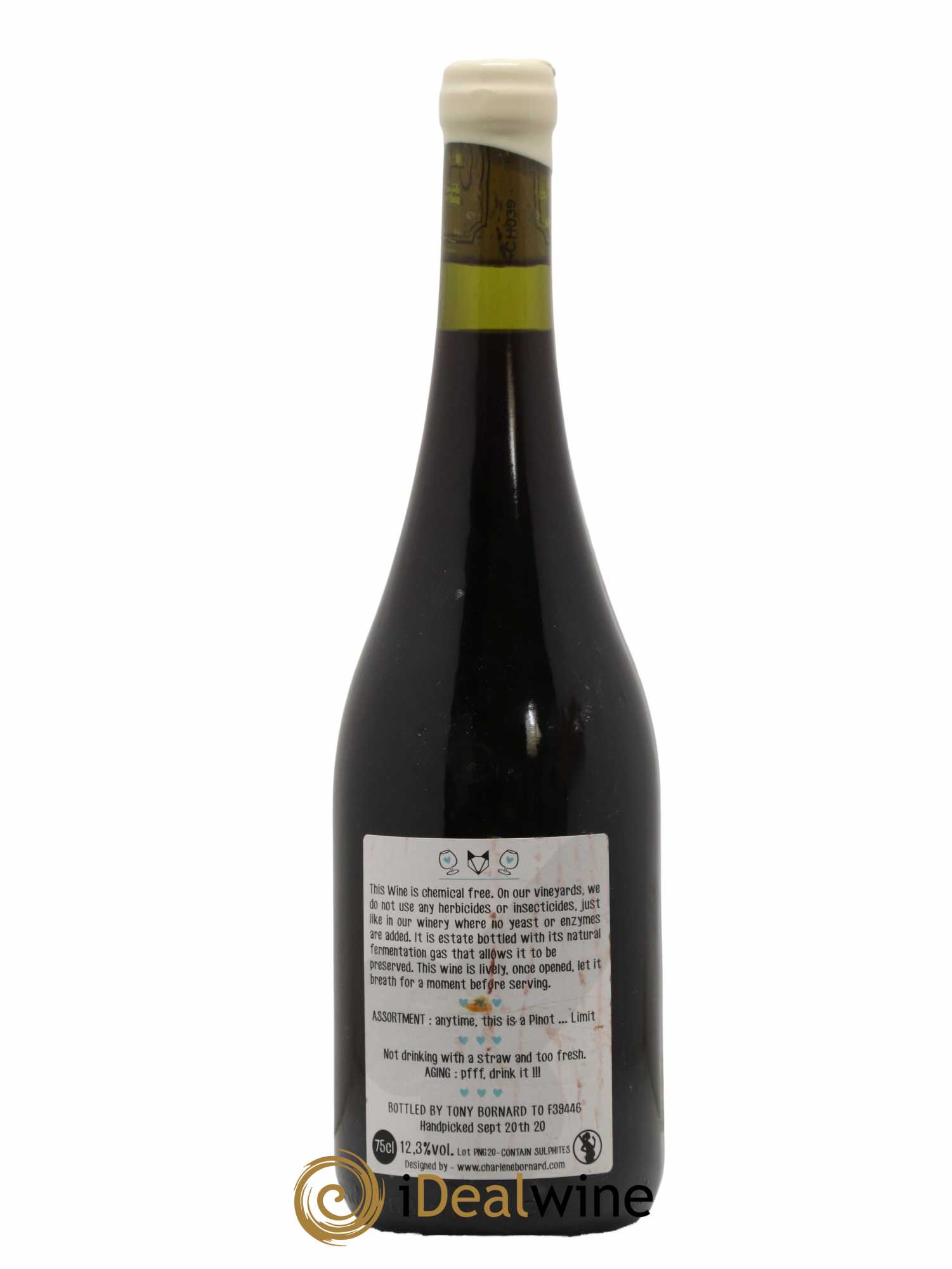 Vin de France Le Pinot Ctambule Domaine Tony Bornard 2020 - Lot de 1 bouteille - 1