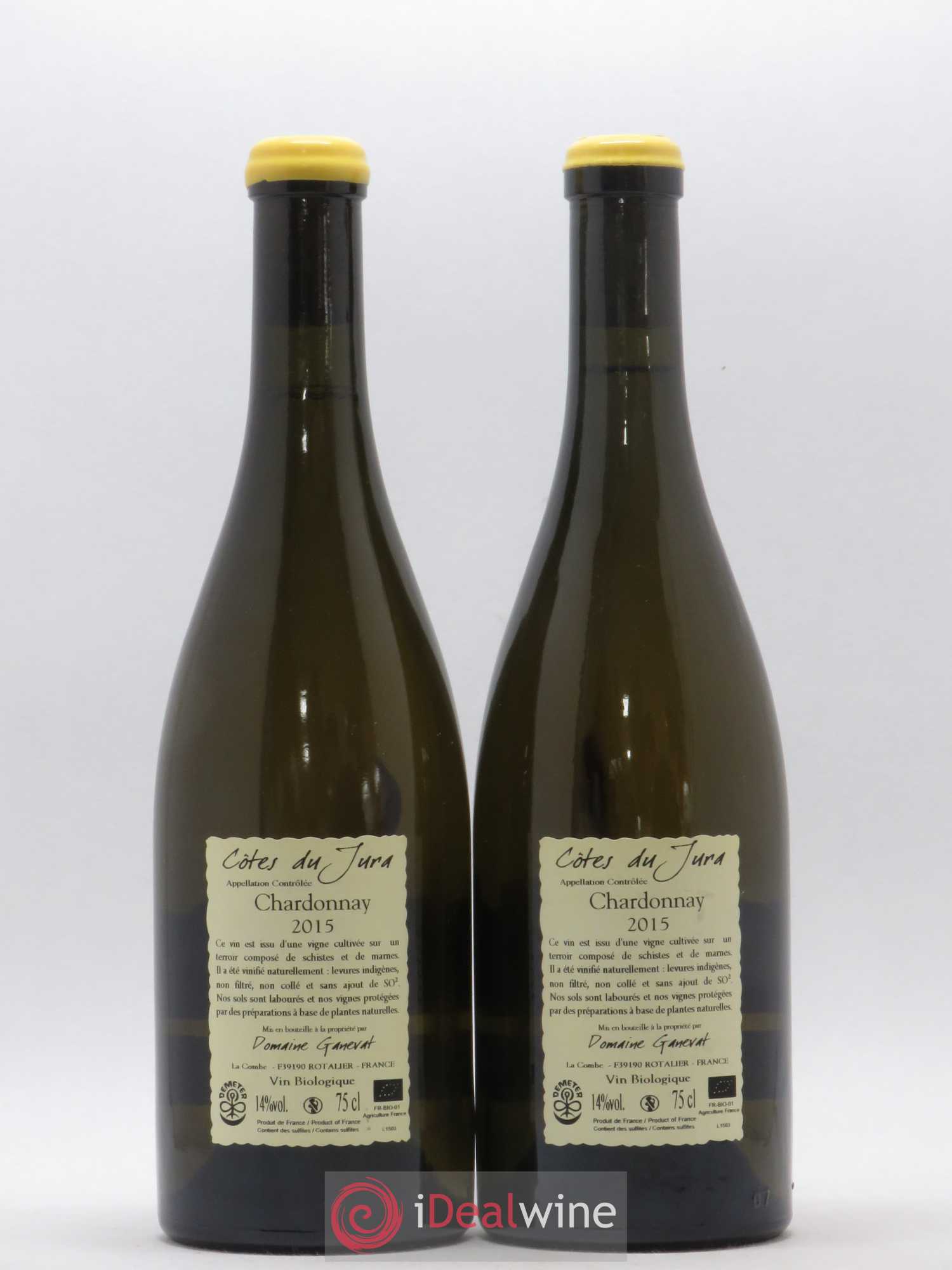 Côtes du Jura Grusse en Billat Jean-François Ganevat (Domaine) 2015 - Lot de 2 bouteilles - 1