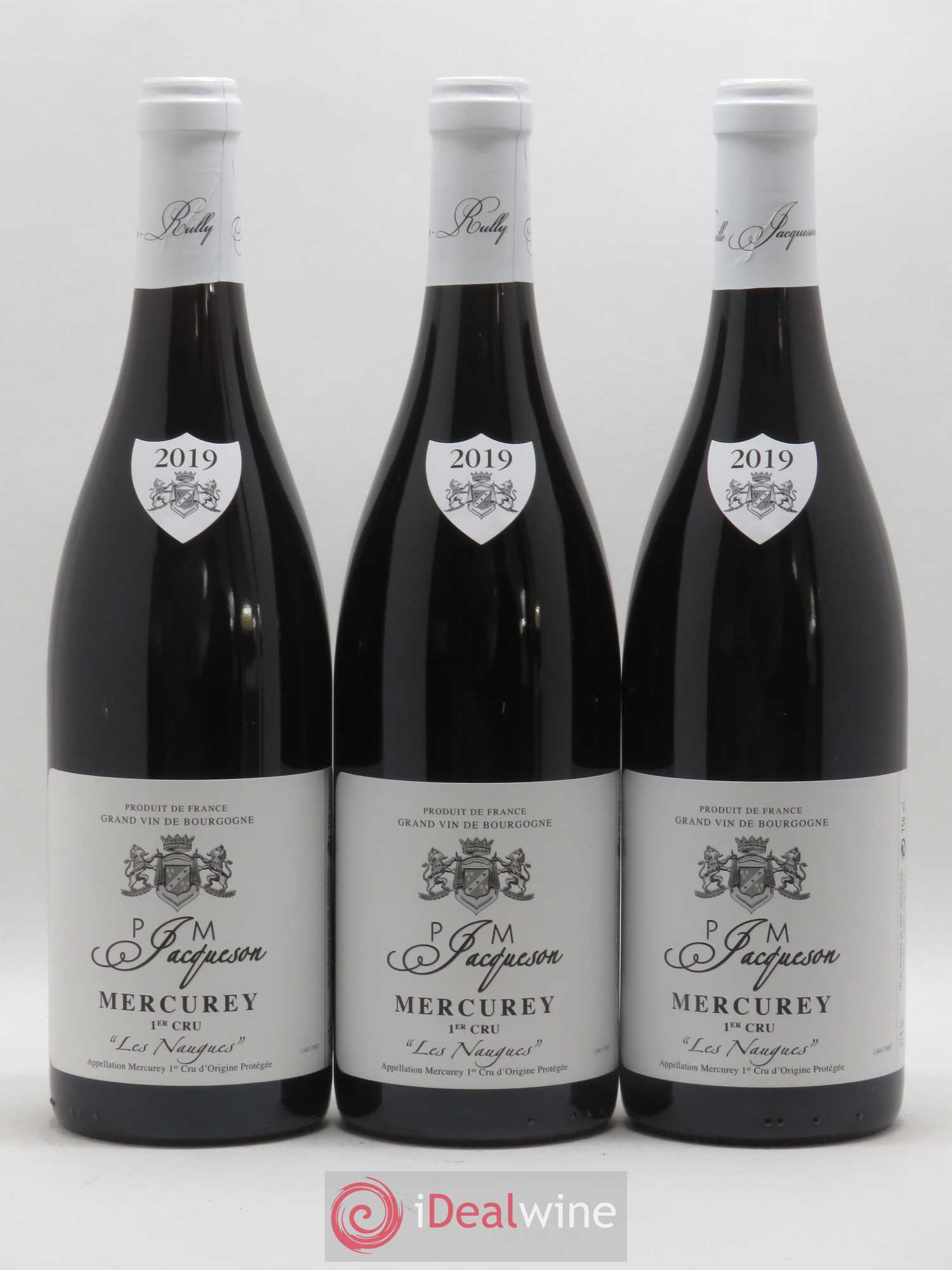 Mercurey 1er Cru Les Naugues Domaine Jacqueson 2019 - Posten von 6 Flaschen - 2