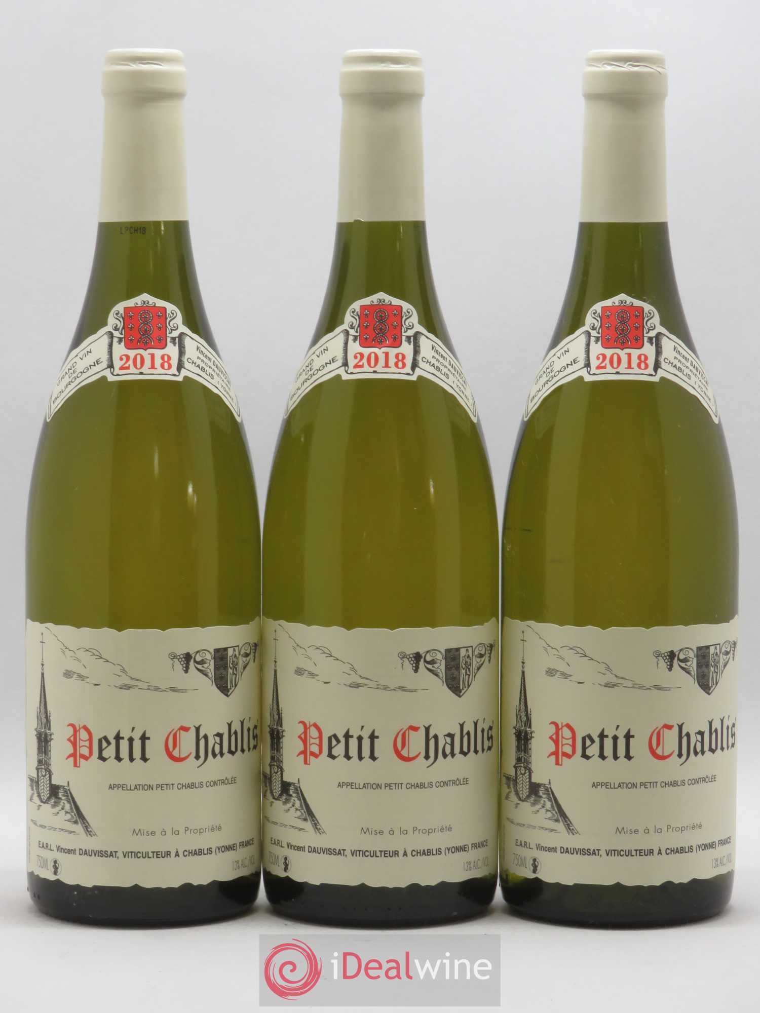 Petit Chablis Vincent Dauvissat (Domaine) 2018 - Lot de 3 bouteilles - 0